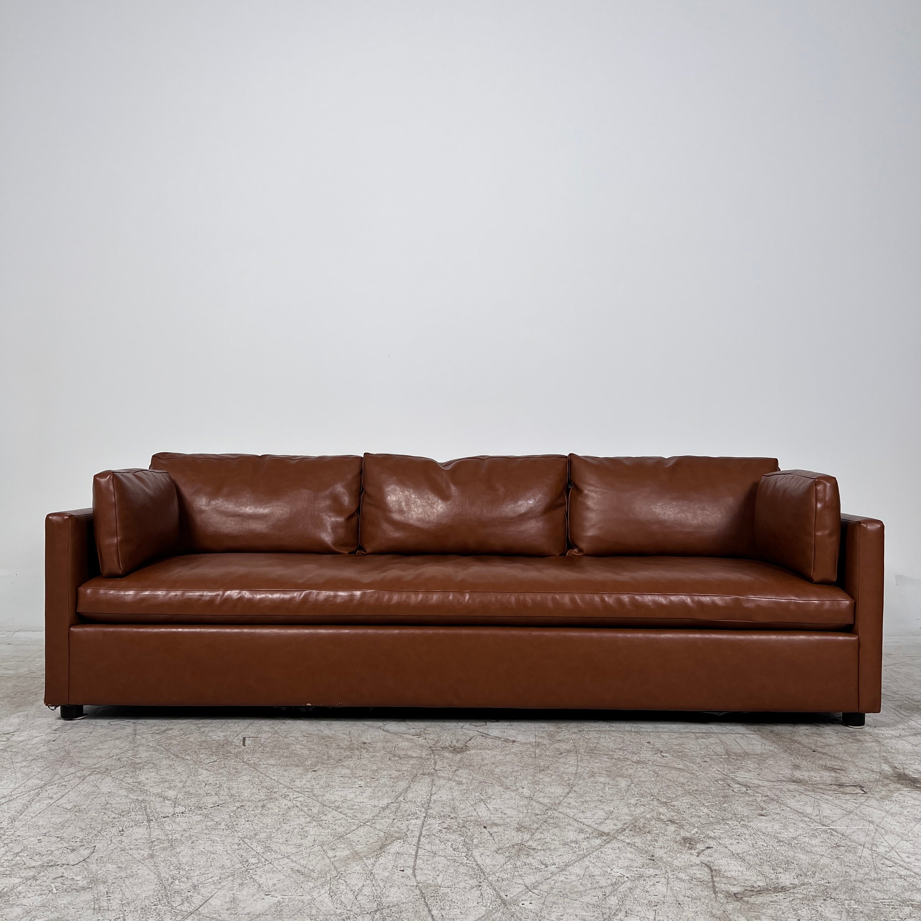 West Elm Harmony 92" sofa. High End leather Couch. Delivery available