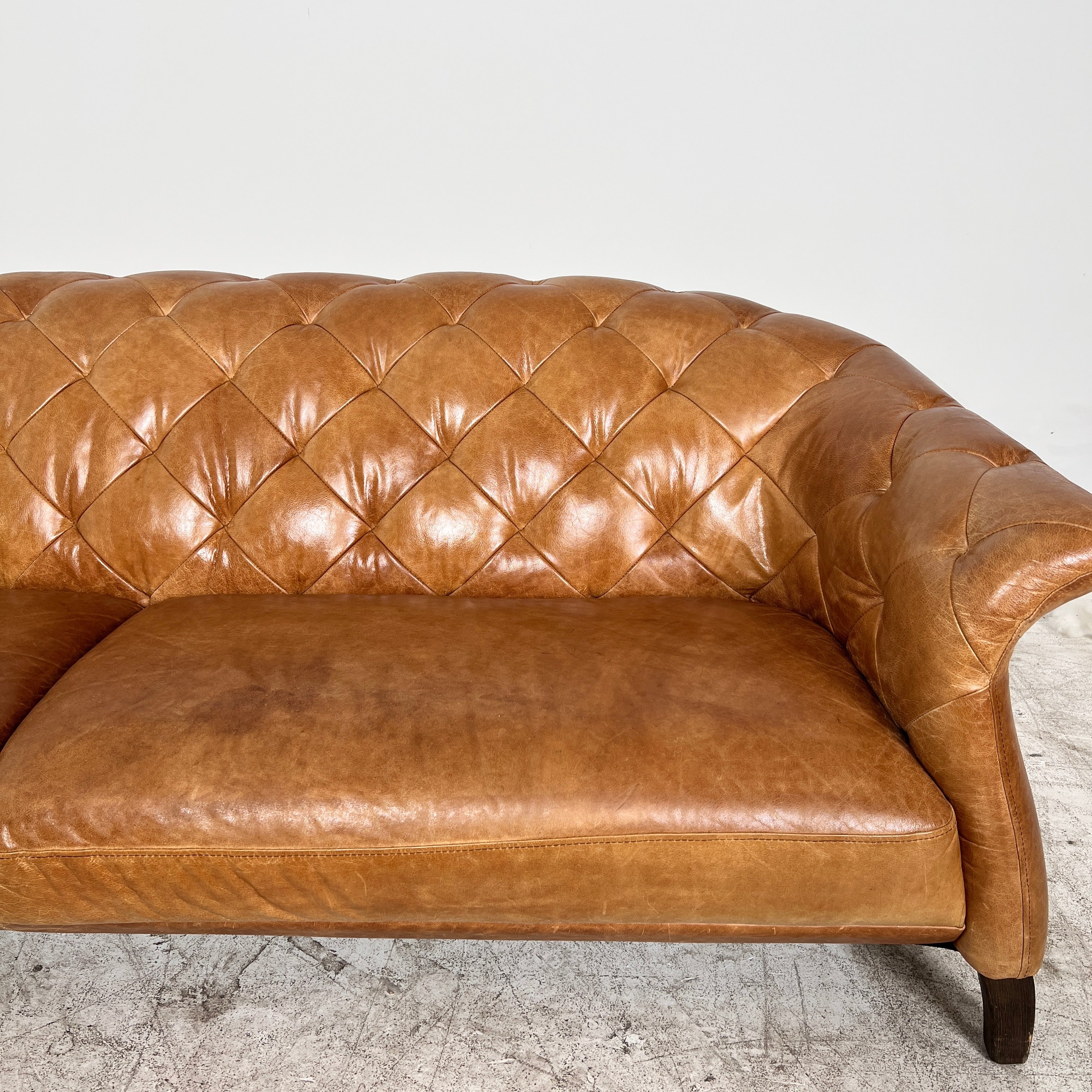 Sofa + Chaise sofa set. MCM leather 3 seater couch + Lounge. Delivery available
