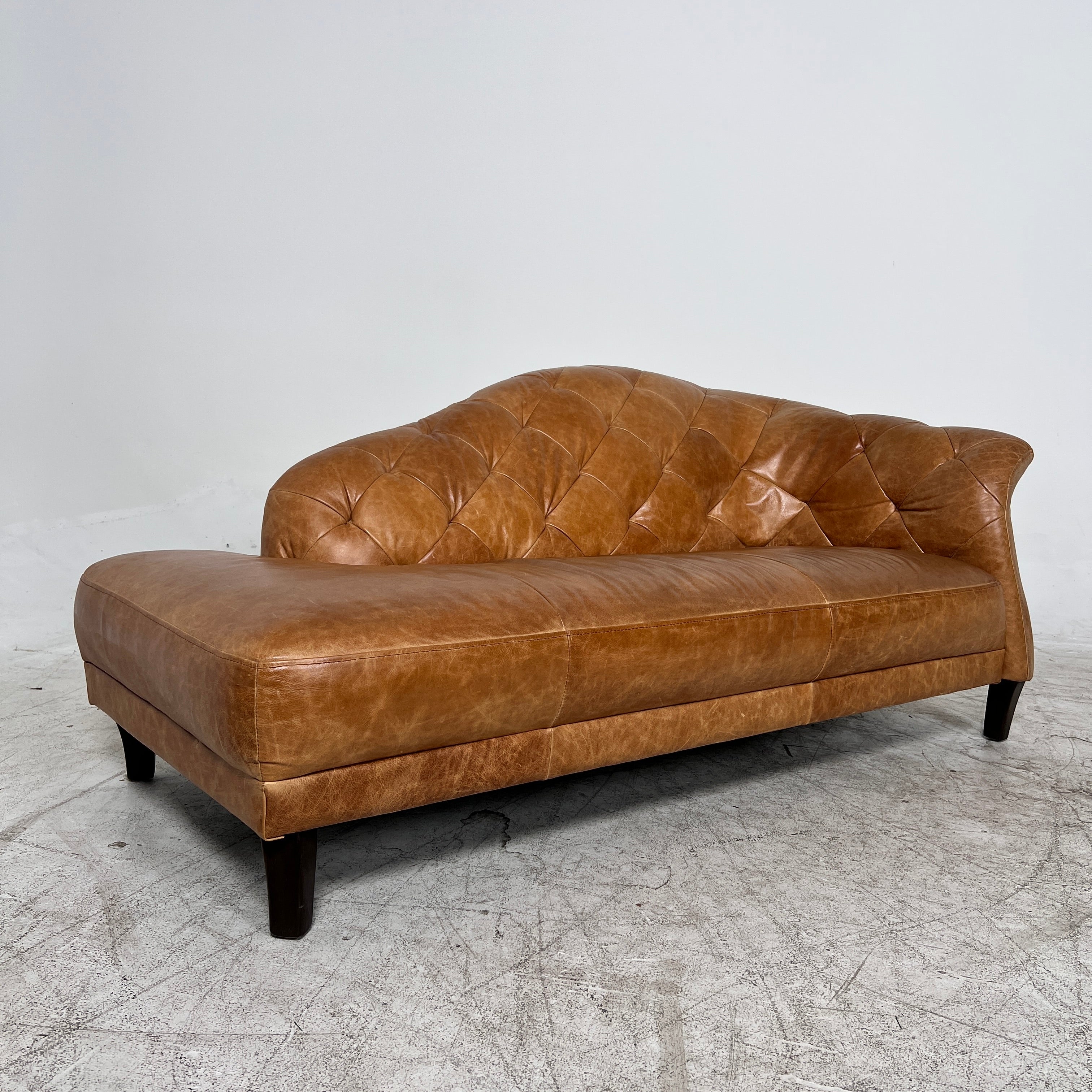 Sofa + Chaise sofa set. MCM leather 3 seater couch + Lounge. Delivery available