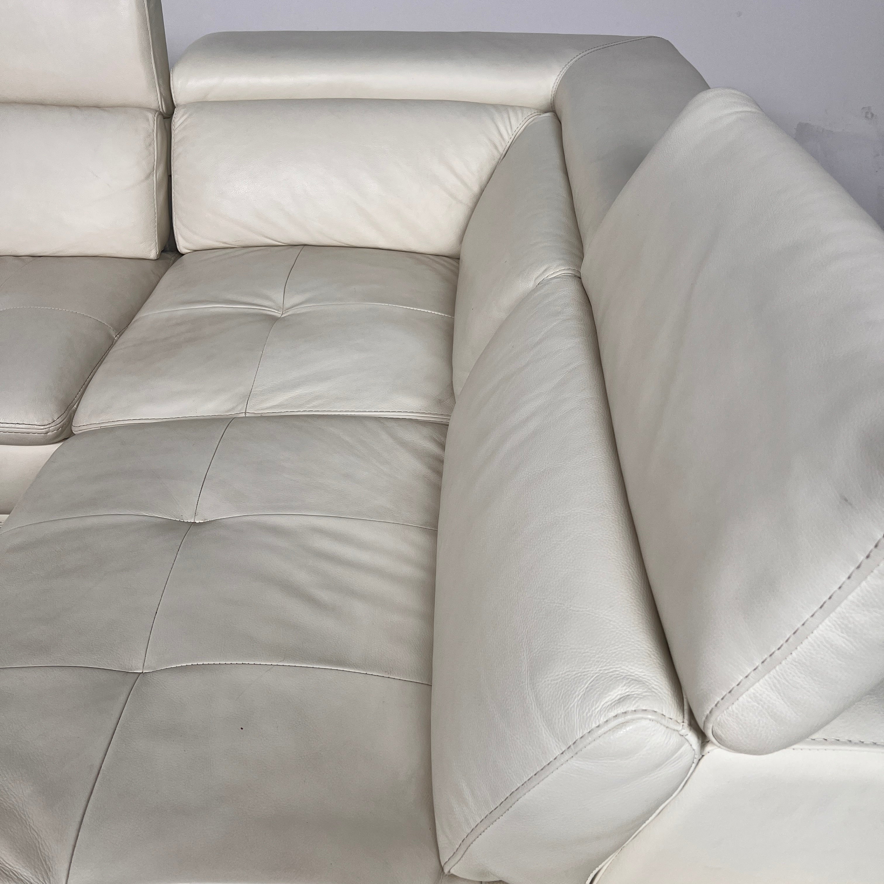 Scan Design Leather sectional. L shaped sofa couch. Delivery available
