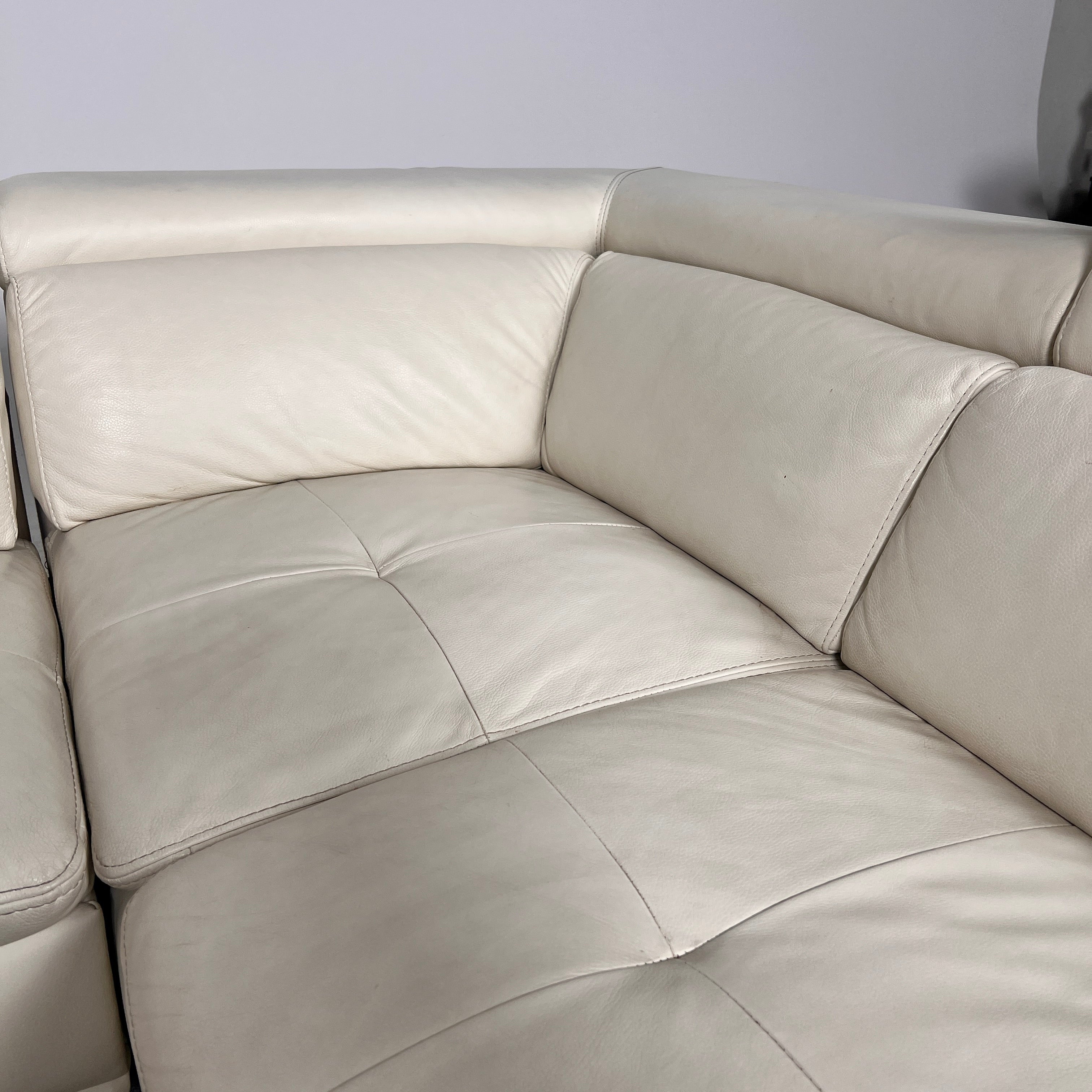 Scan Design Leather sectional. L shaped sofa couch. Delivery available
