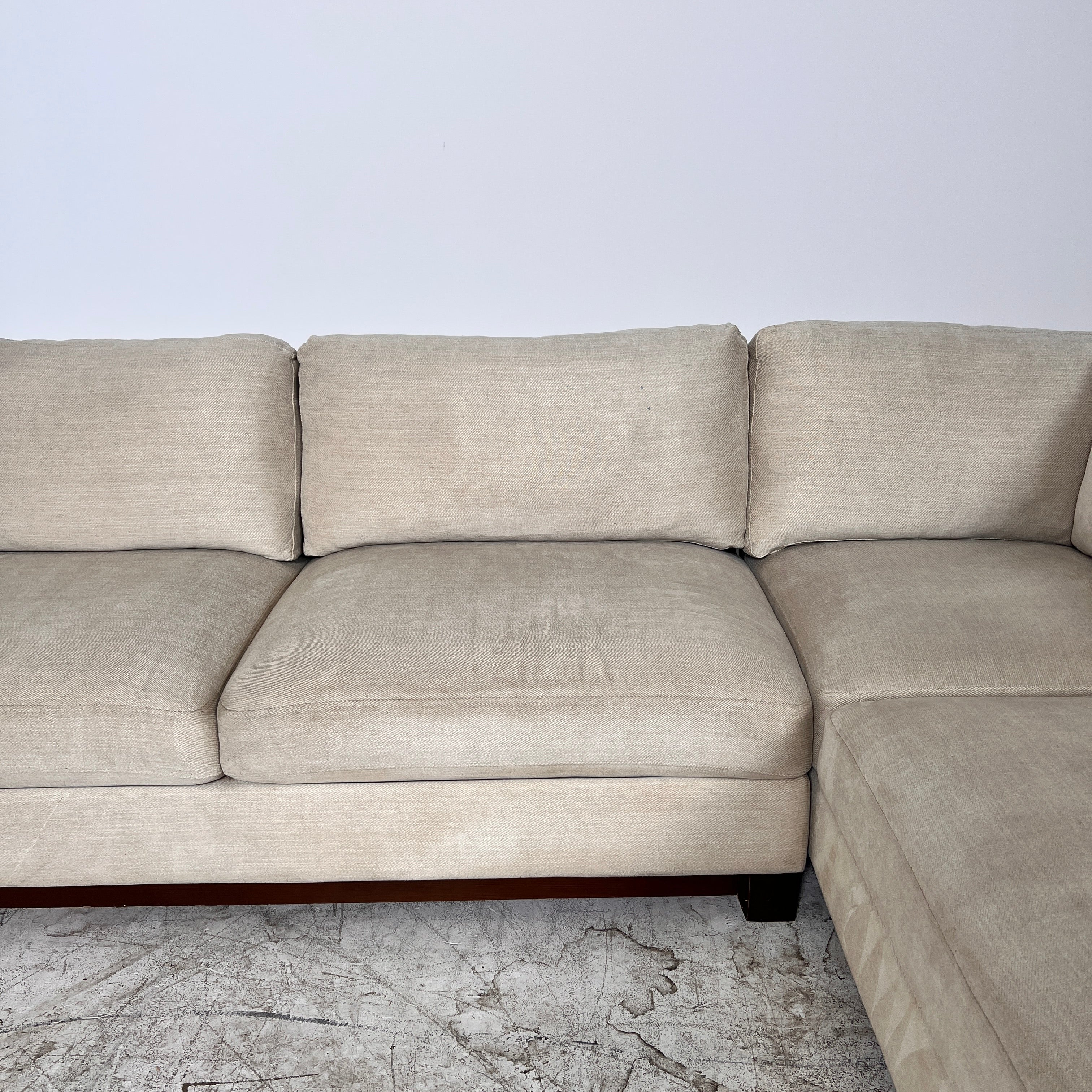 Thomasville Sectional + matching ottoman. L shaped sofa couch. Delivery available