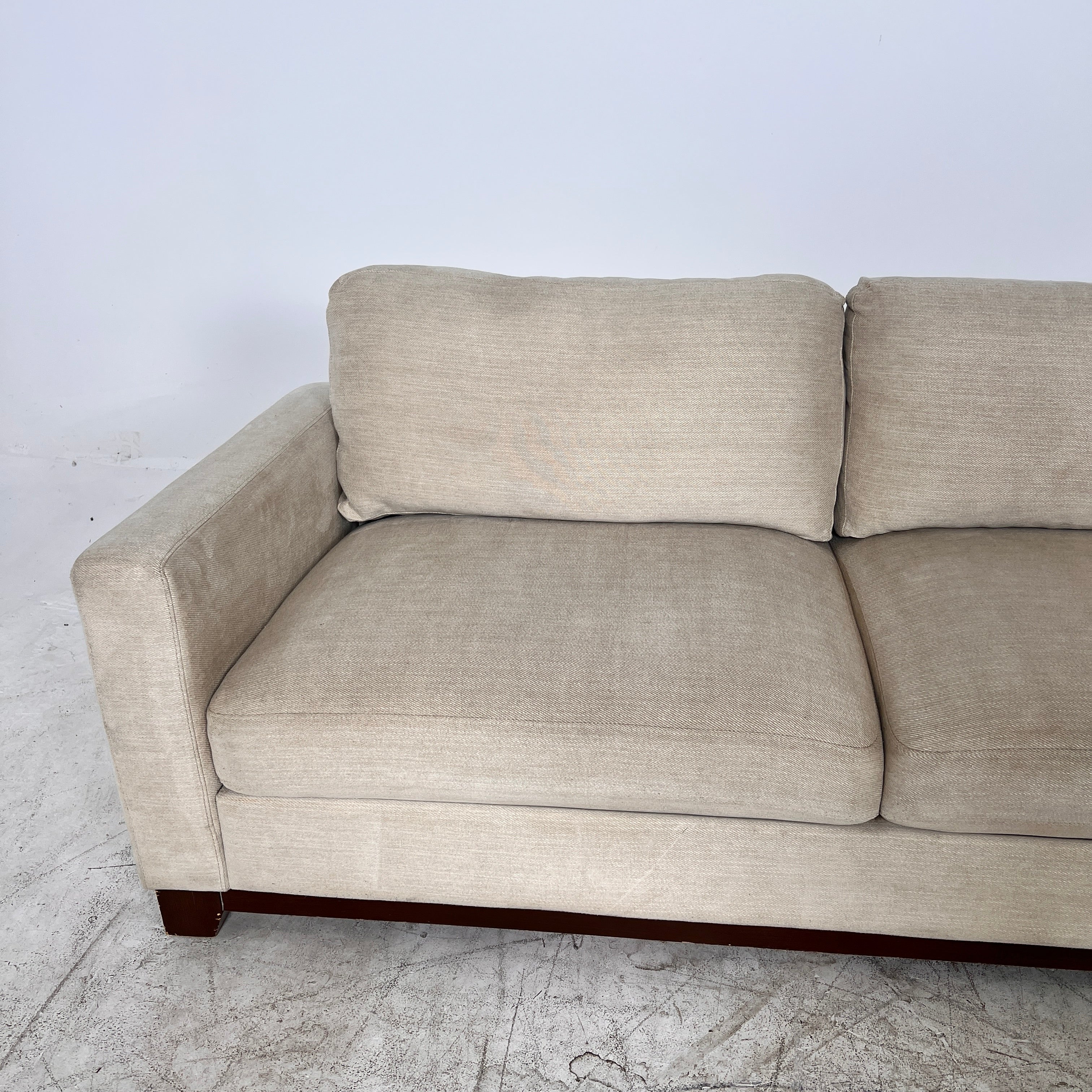 Thomasville Sectional + matching ottoman. L shaped sofa couch. Delivery available