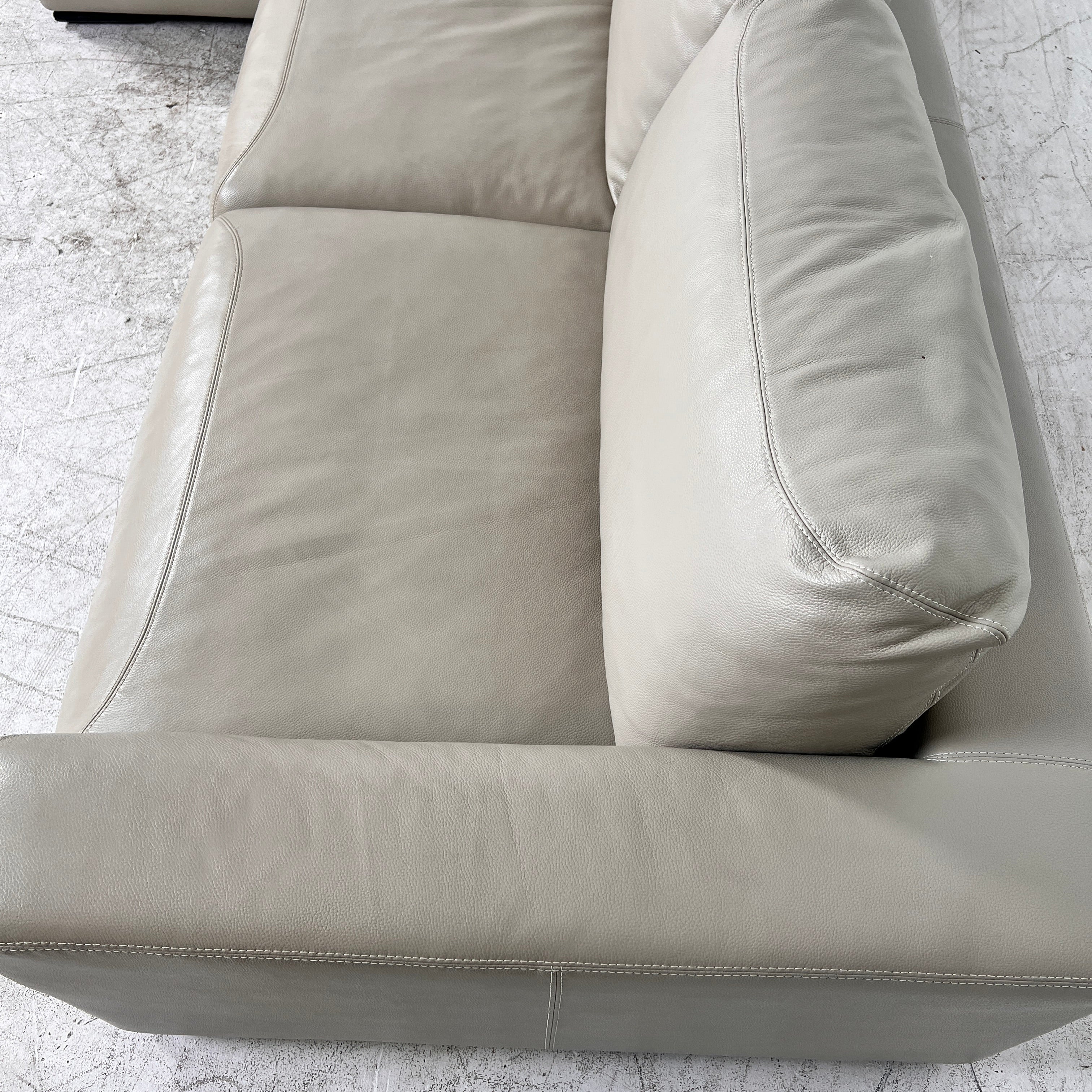 Buttercup Leather L shaped sofa couch. High End sofa couch. delivery available