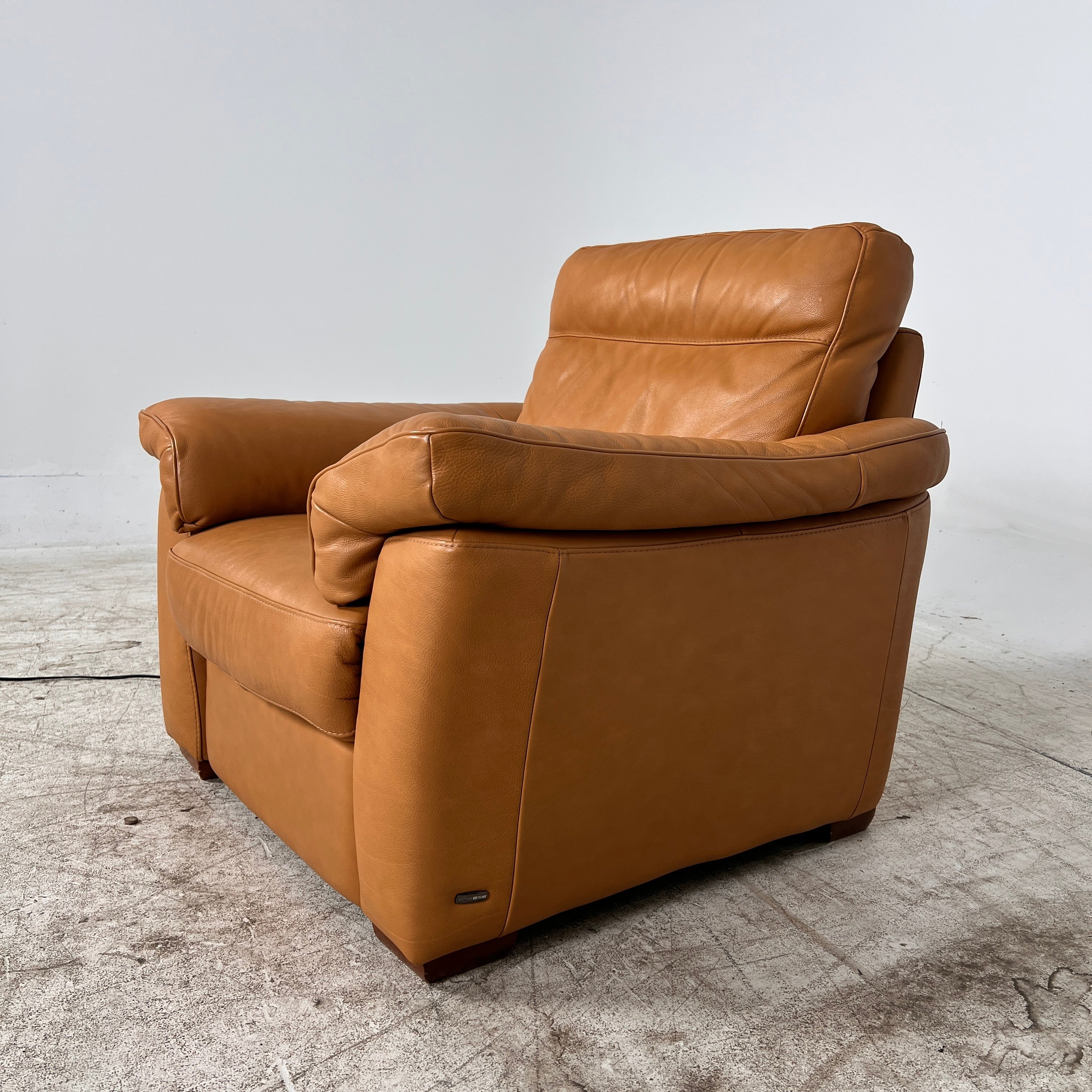 Natuzzi Editions power reclining chair. Leather electric recliner. Delivery available