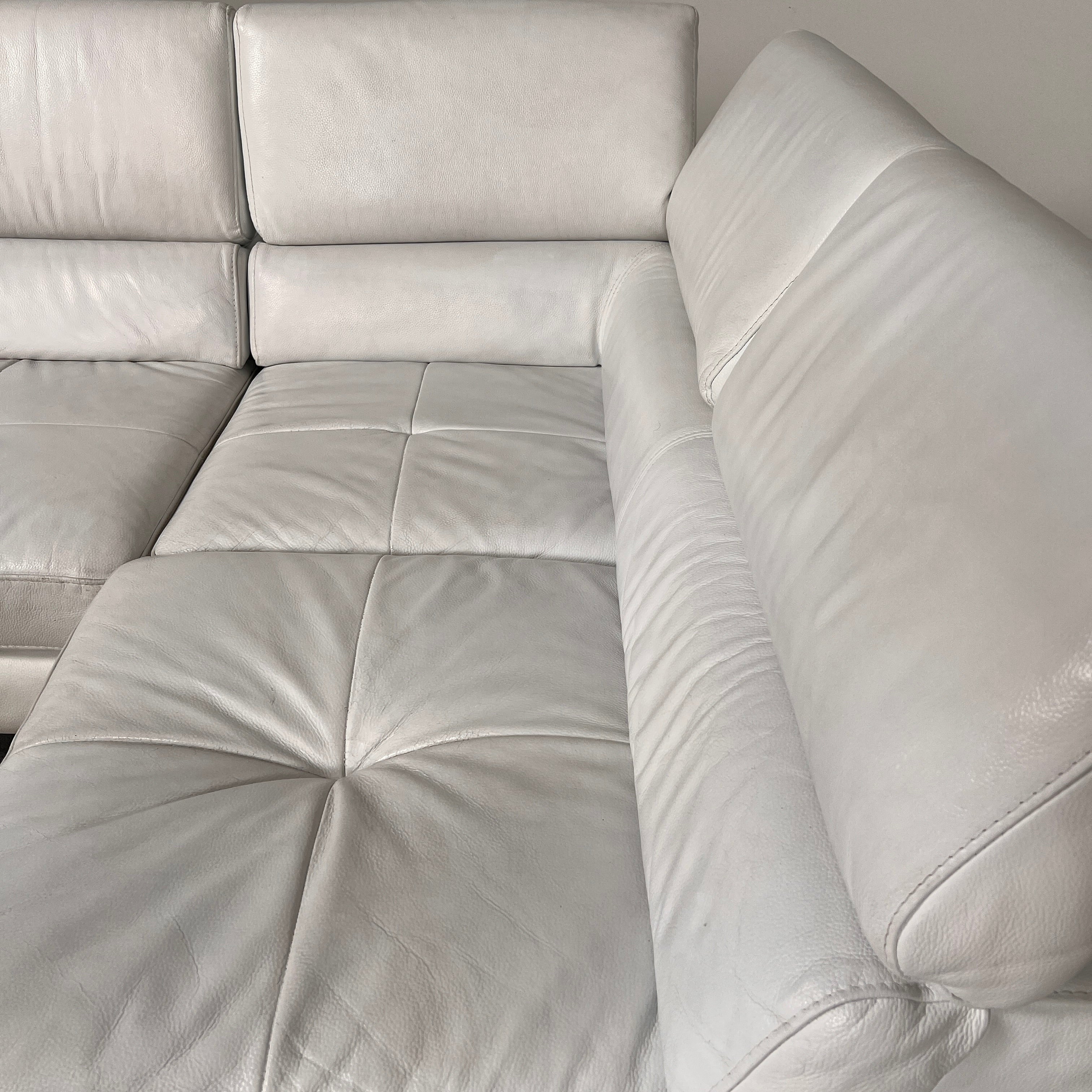 Scan Design leather Sectional. L shaped sofa couch. Delivery Available