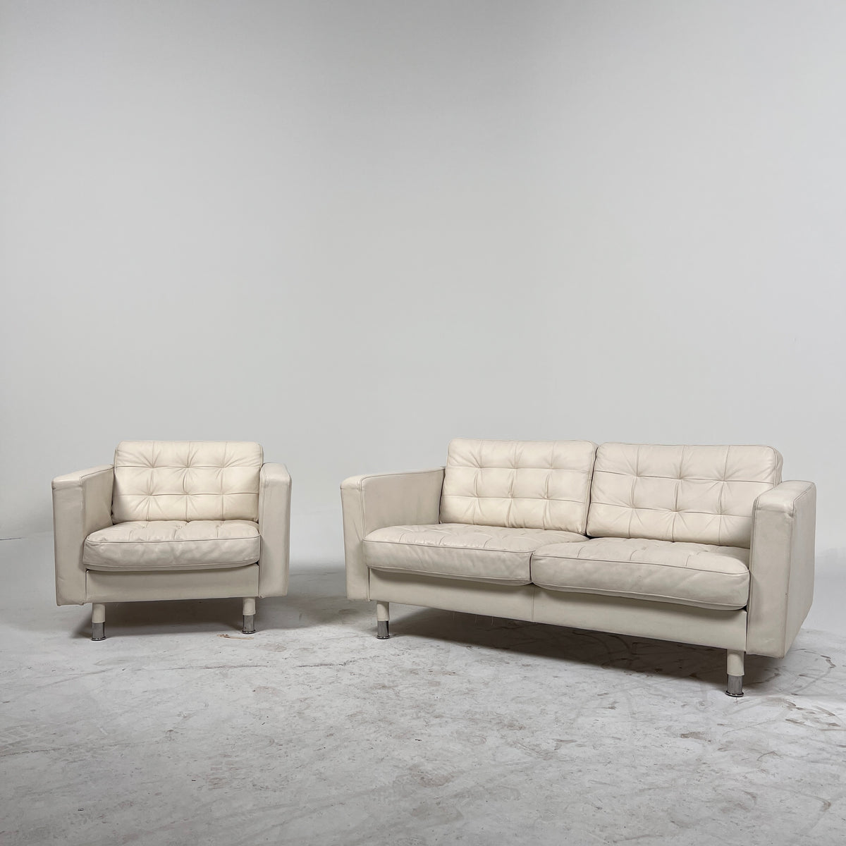 Ikea Morabo Sofa Set. 2+1 leather sofa + armchair couch. Delivery available