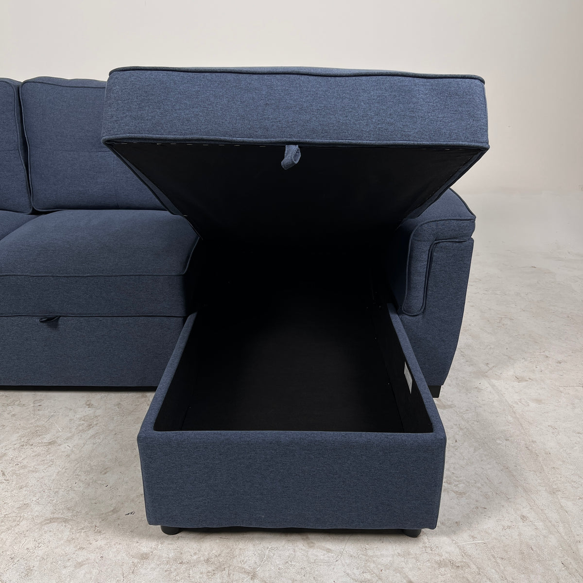 Pull Out Sectional with a bed + storage. Sleeper sofa bed. delivery available