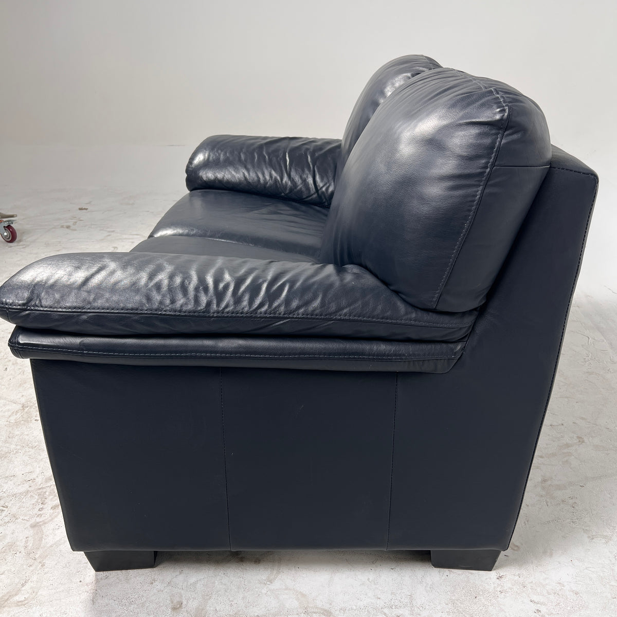 Scan Design Leather loveseat. Genuine leather sofa couch. Delivery available