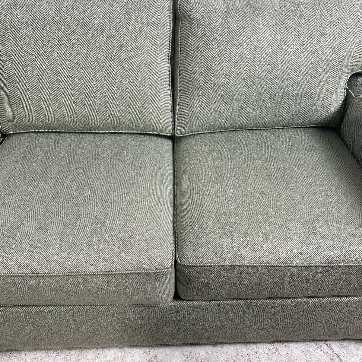 Ethan Allen Fabric Sectional. Sage Green Corner L shaped sofa couch. Delivery available
