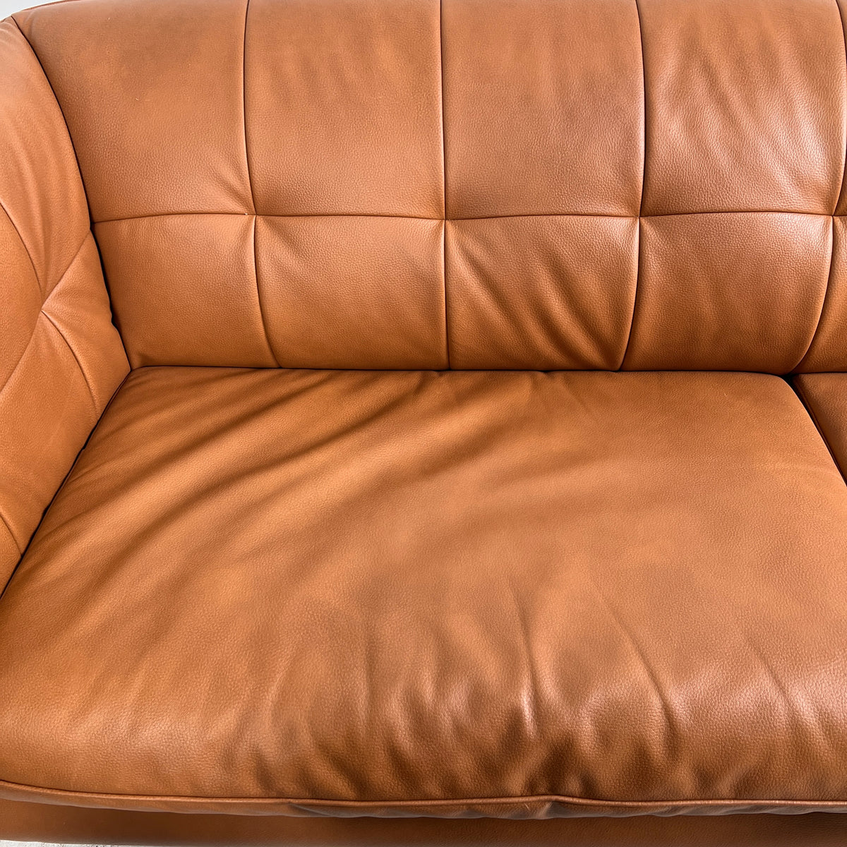 Amax Leather Sofa + couch set. Cognac mcm Leather 3+2 set. Delivery available