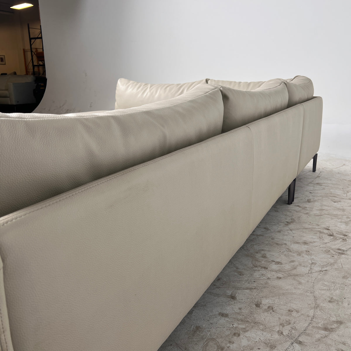 Structube Toscan Leather Sectional. Faux leather L shaped sofa couch. Delivery available
