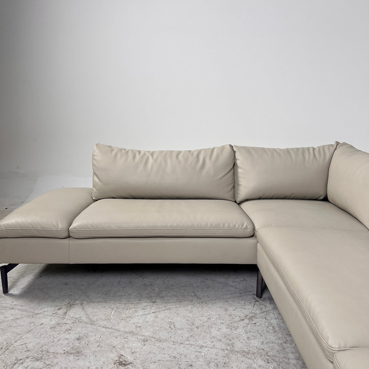 Structube Toscan Leather Sectional. Faux leather L shaped sofa couch. Delivery available