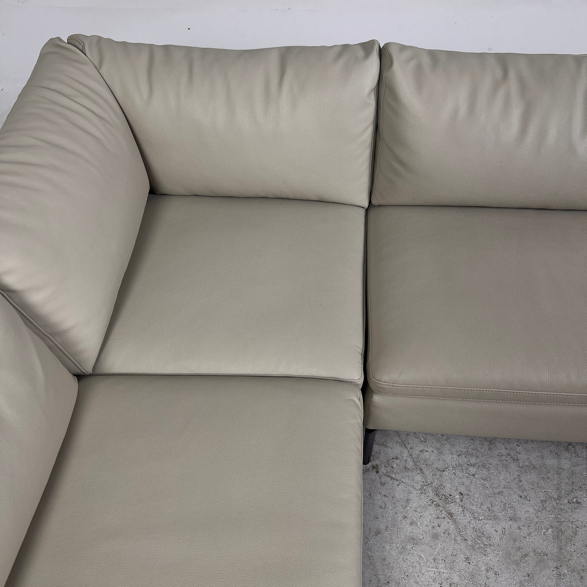 Structube Toscan Leather Sectional. Faux leather L shaped sofa couch. Delivery available