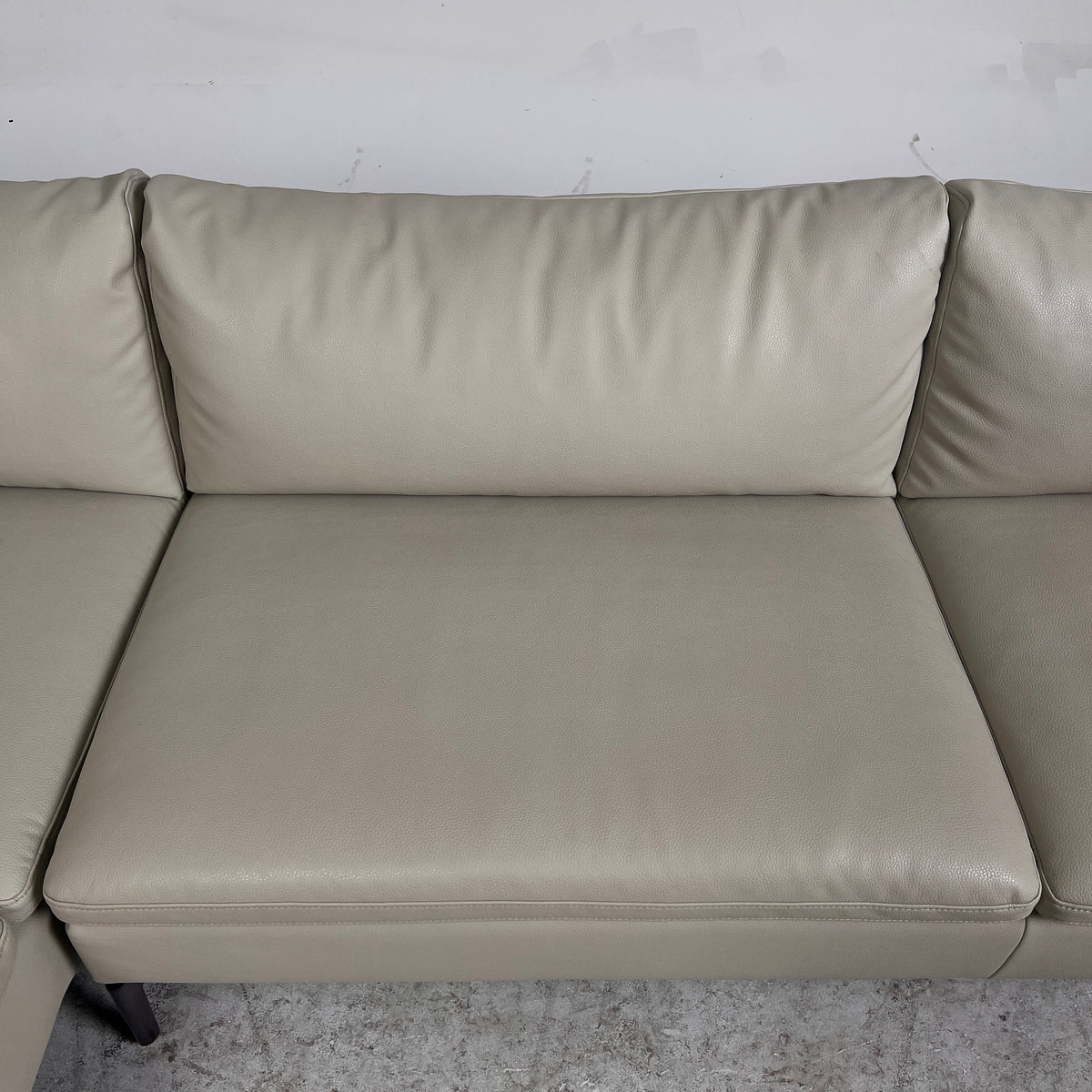 Structube Toscan Leather Sectional. Faux leather L shaped sofa couch. Delivery available