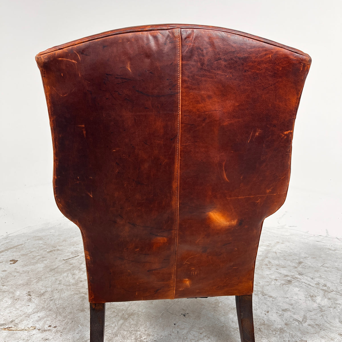 Restoration Hardware Wing Back Leather Chair. RH Armchair. delivery available