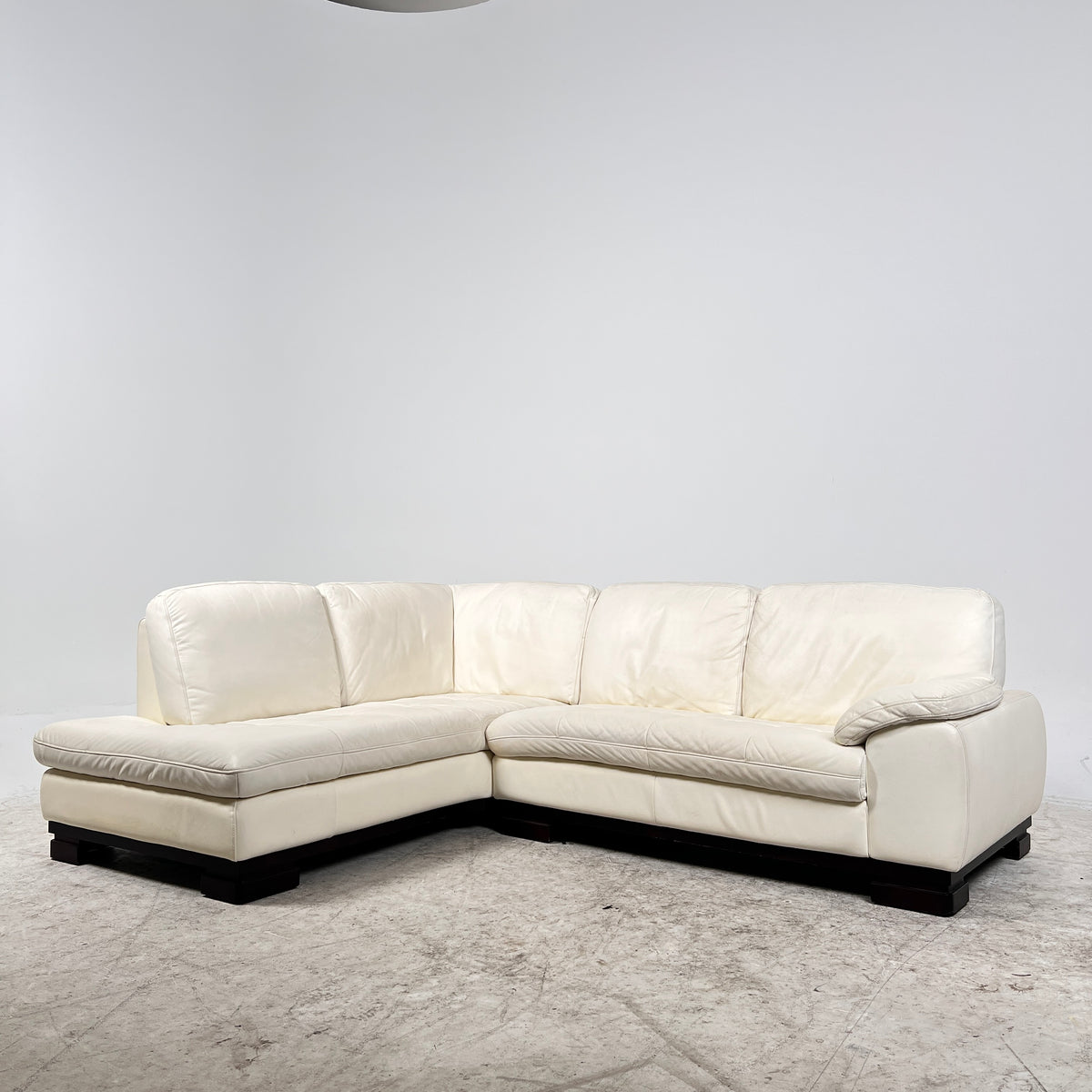 Scan Design Leather Sectional. L shaped sofa couch. Delivery available