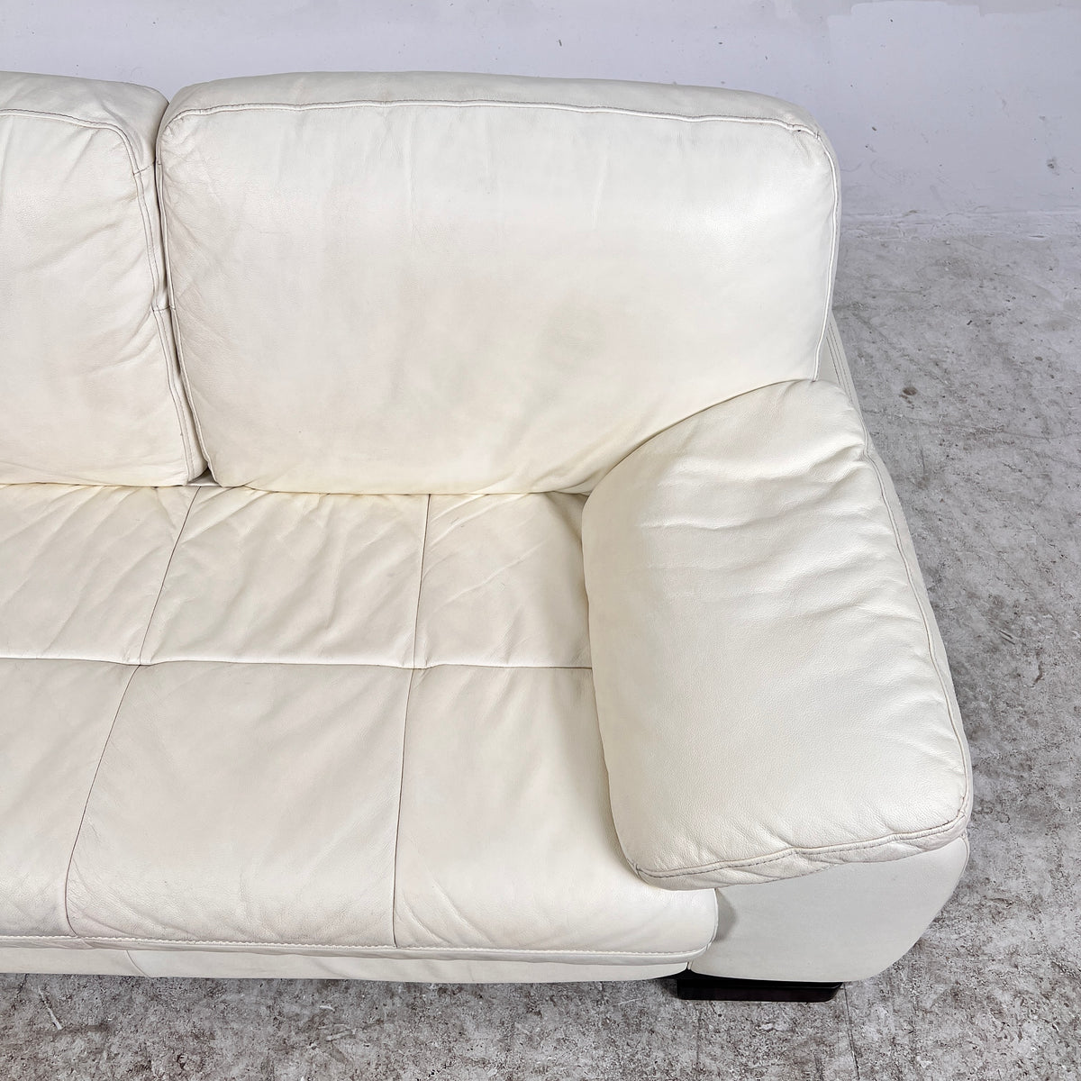 Scan Design Leather Sectional. L shaped sofa couch. Delivery available