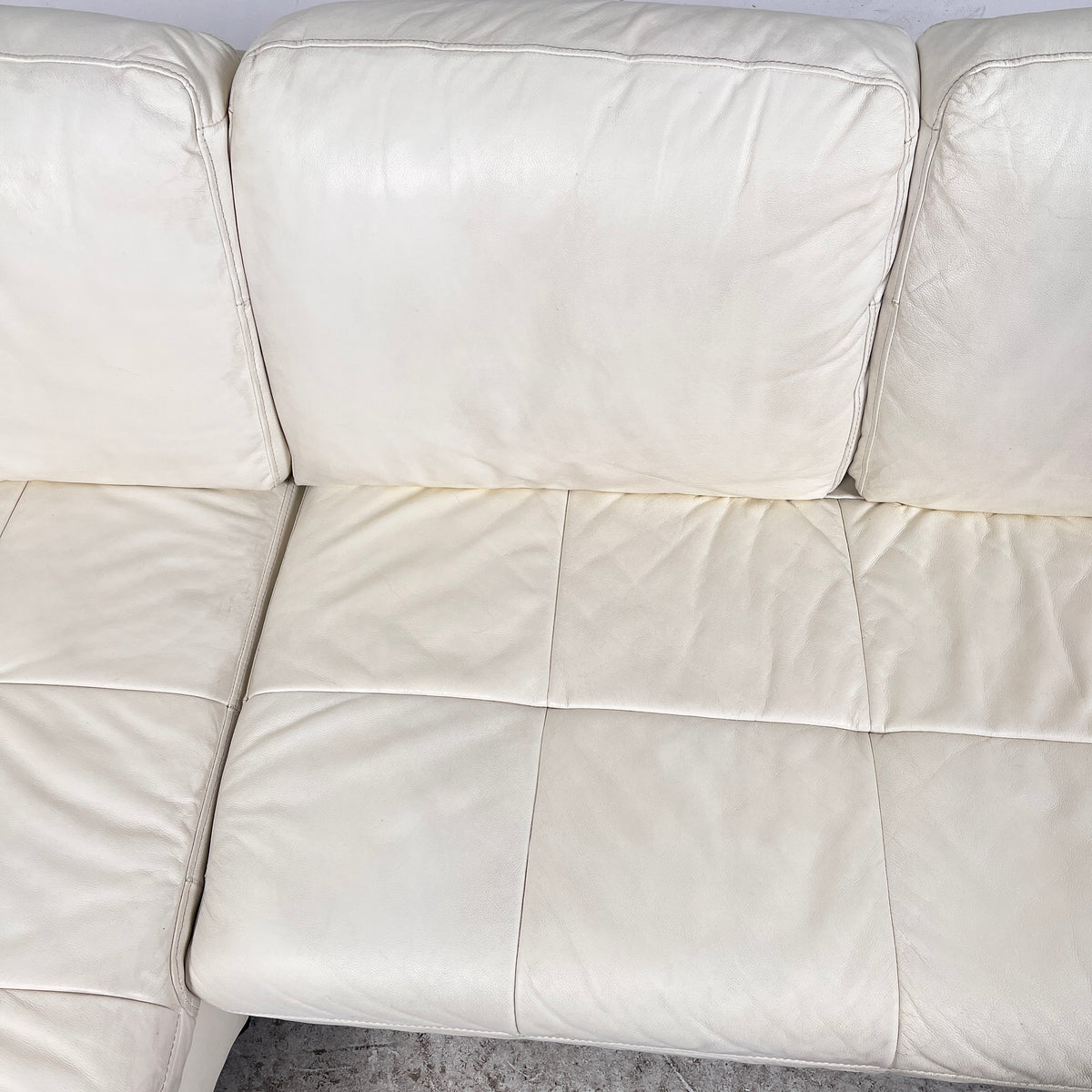 Scan Design Leather Sectional. L shaped sofa couch. Delivery available
