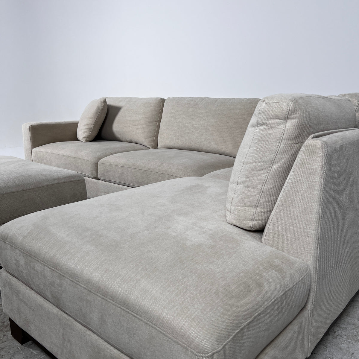 Thomasville Sectional + ottoman. L shaped sofa couch. Delivery available