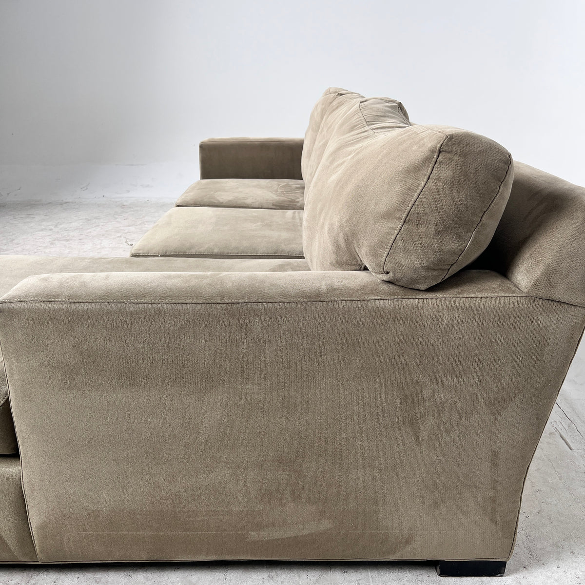 Crate And Barrel Sectional. L shaped sofa couch. Delivery available