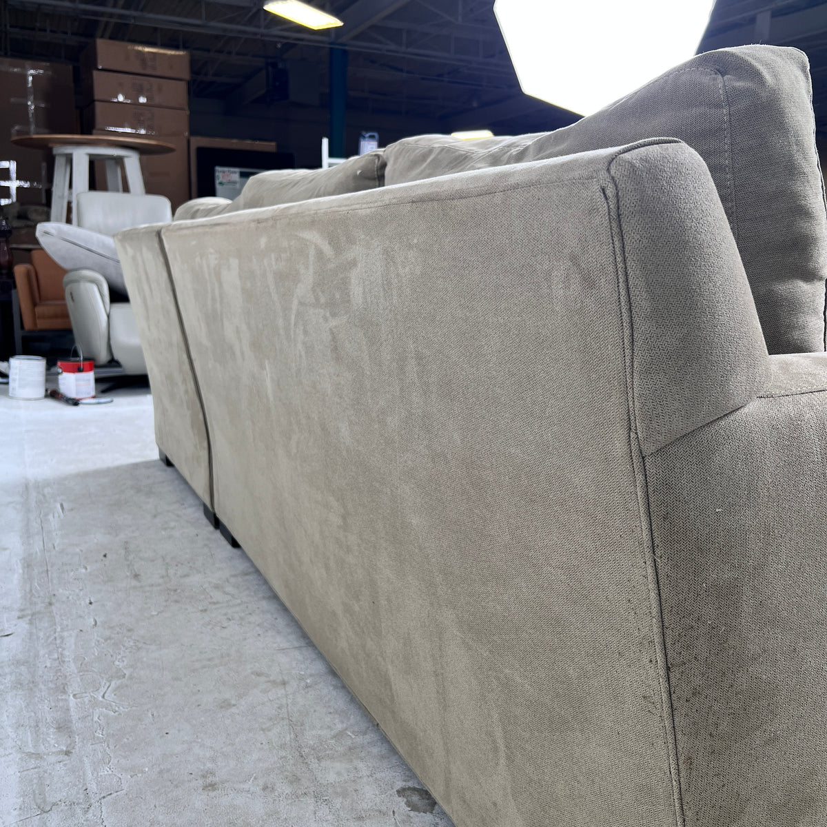 Crate And Barrel Sectional. L shaped sofa couch. Delivery available