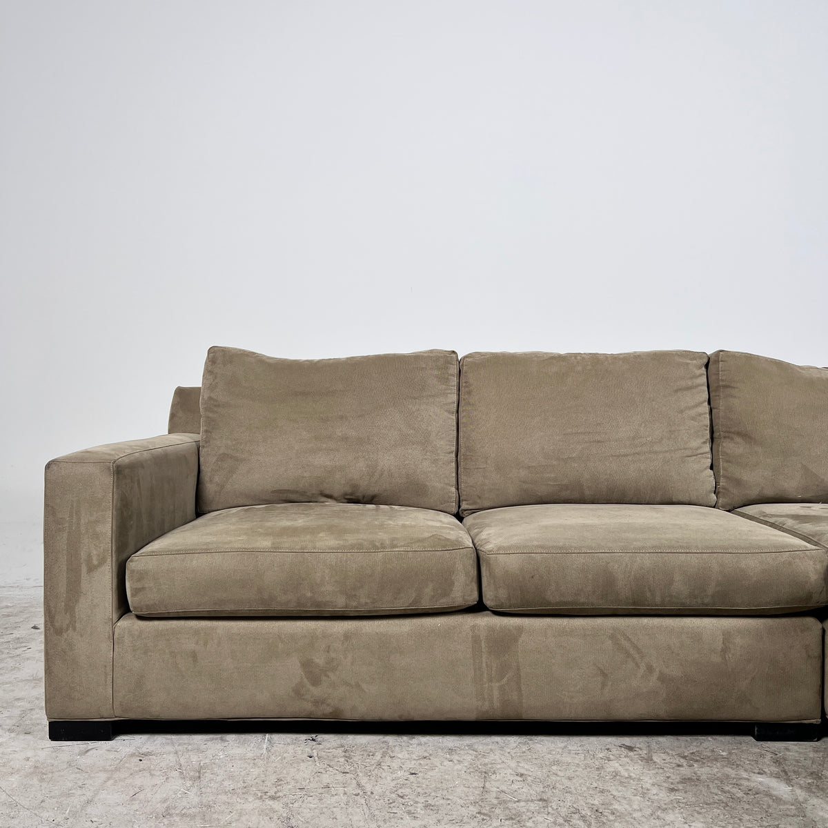 Crate And Barrel Sectional. L shaped sofa couch. Delivery available