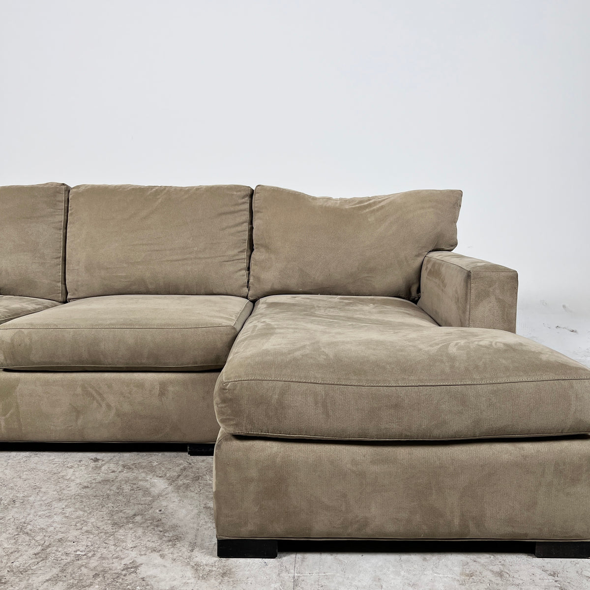 Crate And Barrel Sectional. L shaped sofa couch. Delivery available