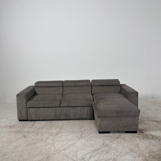 Pull out Sectional with Storage. Sleeper sofa bed.