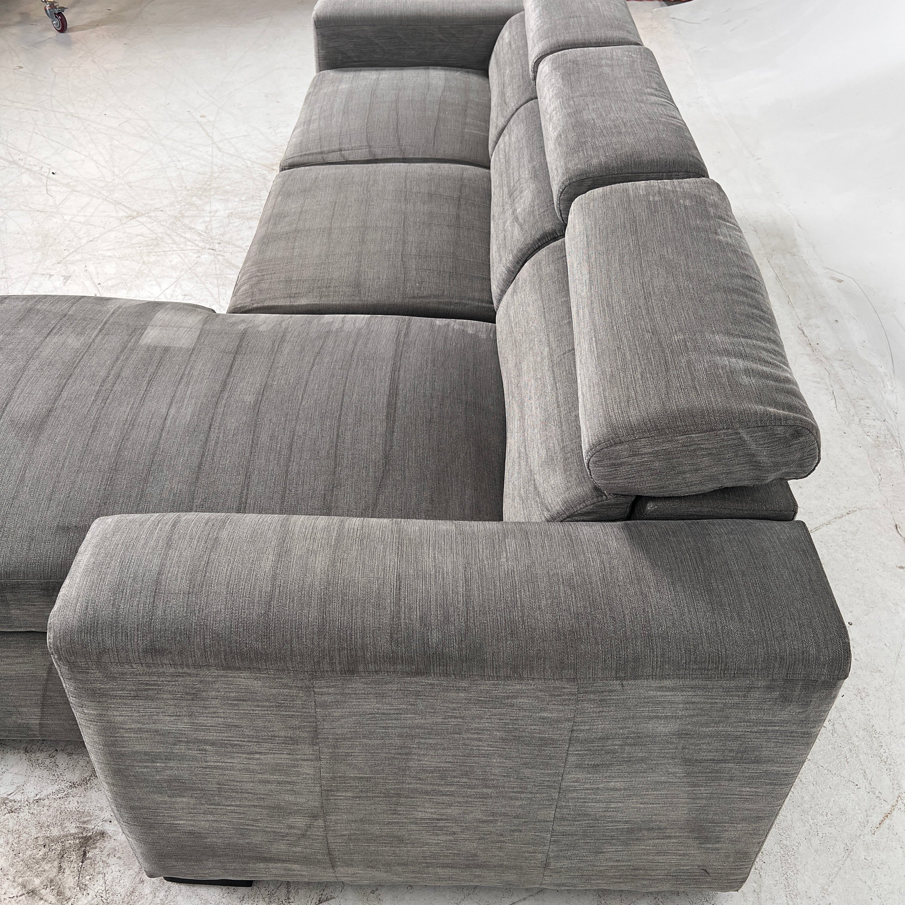 Pull out Sectional with Storage. Sleeper sofa bed.