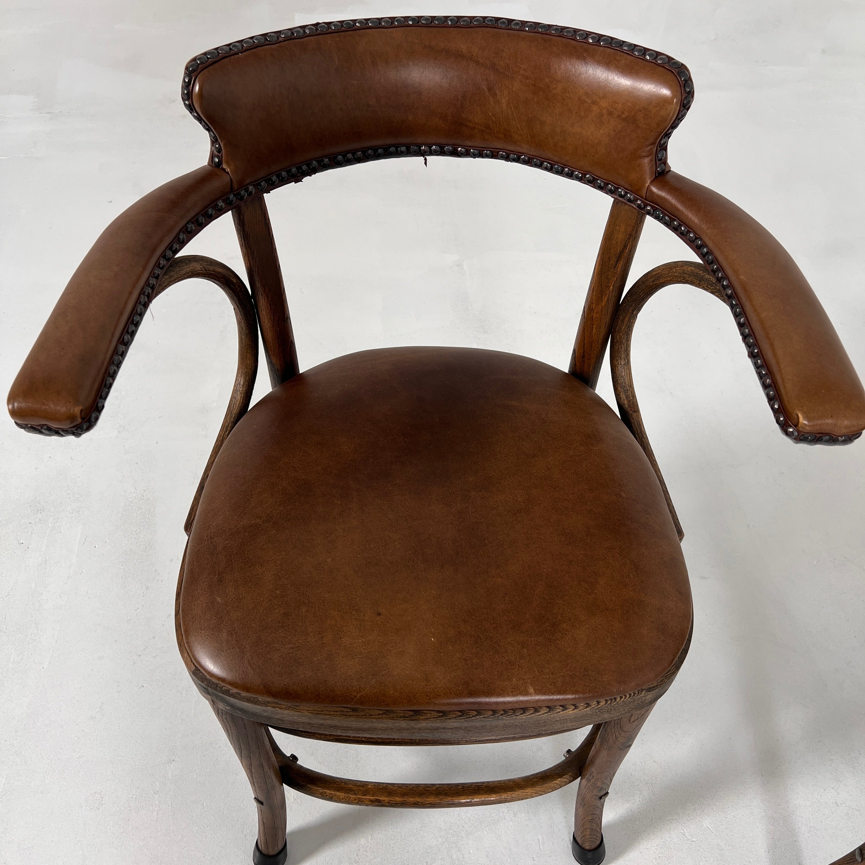 Restoration Hardware Leather Barstools. Rh Counter stools.