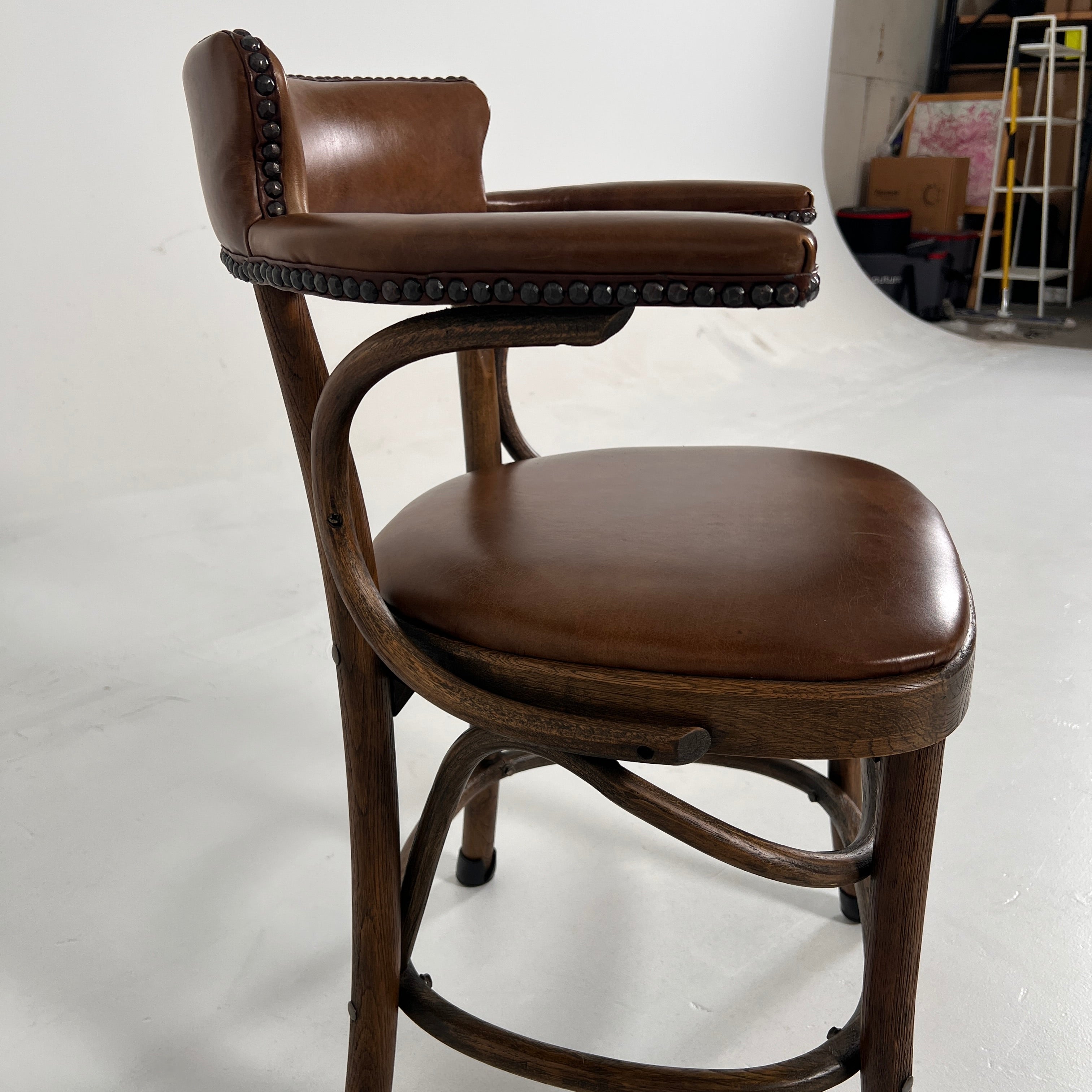 Restoration Hardware Leather Barstools. Rh Counter stools.