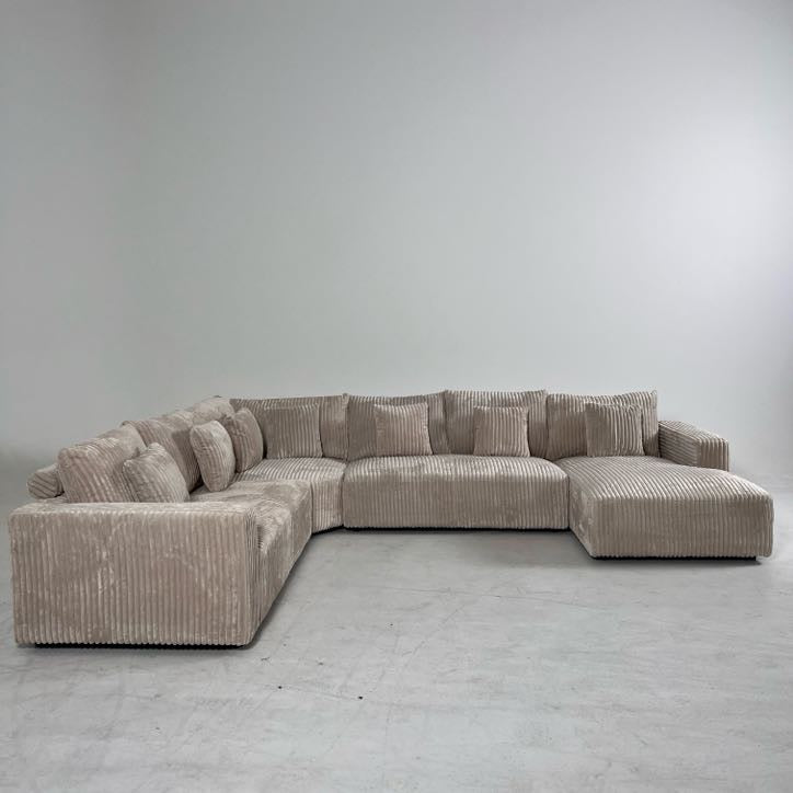 Bnib CasaBella sectional. Extra Large corduroy sofa couch.