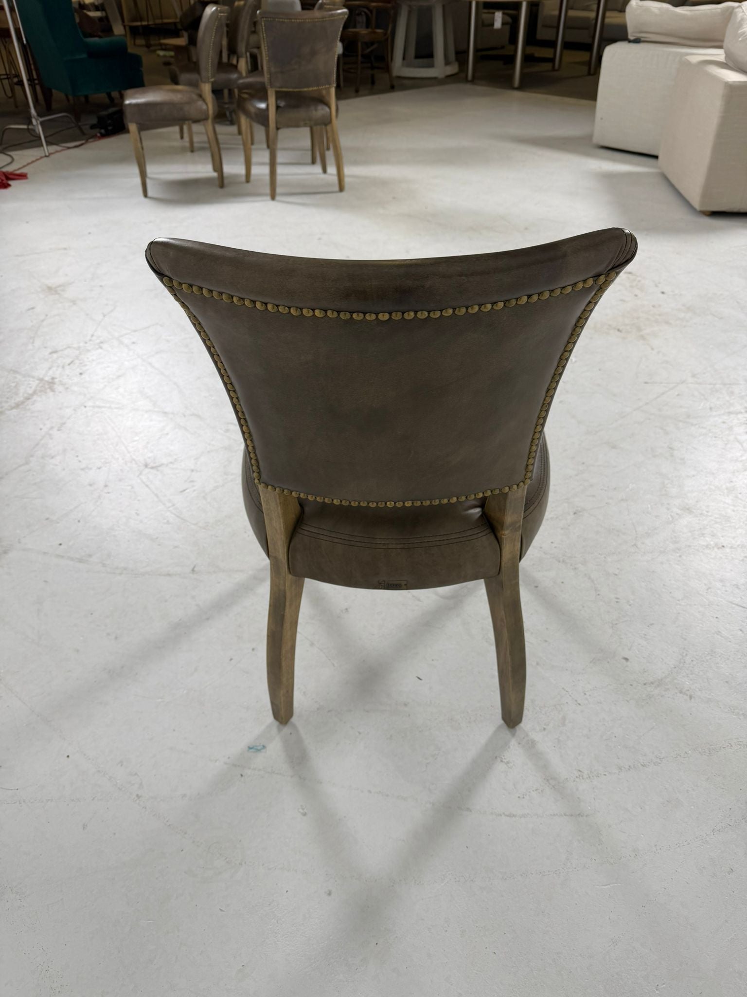 Halo Distressed leather chairs. 8 dinning chairs. delivery available