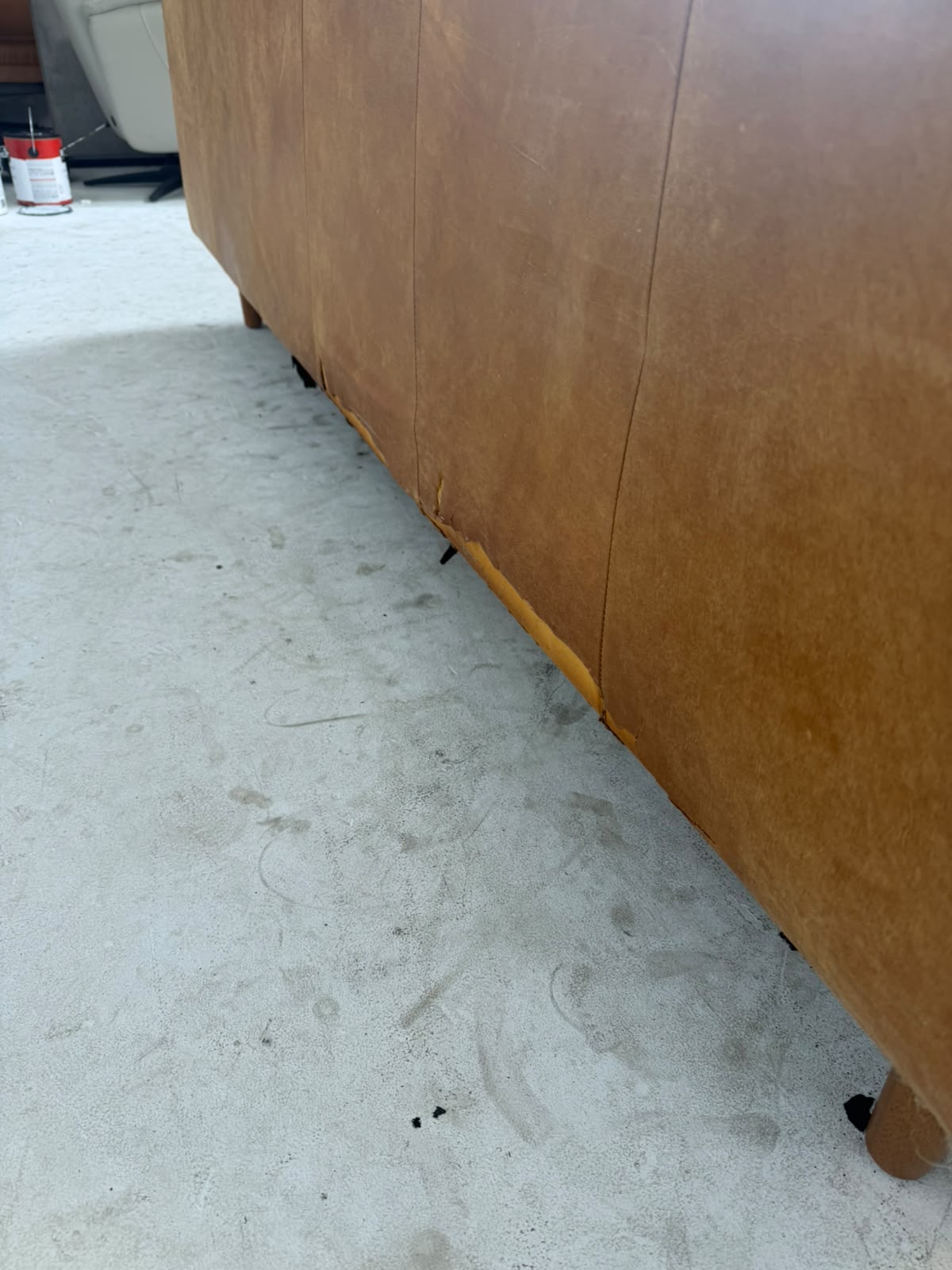 Article Nirvana Sofa. Distressed leather 3 seater couch. Delivery available