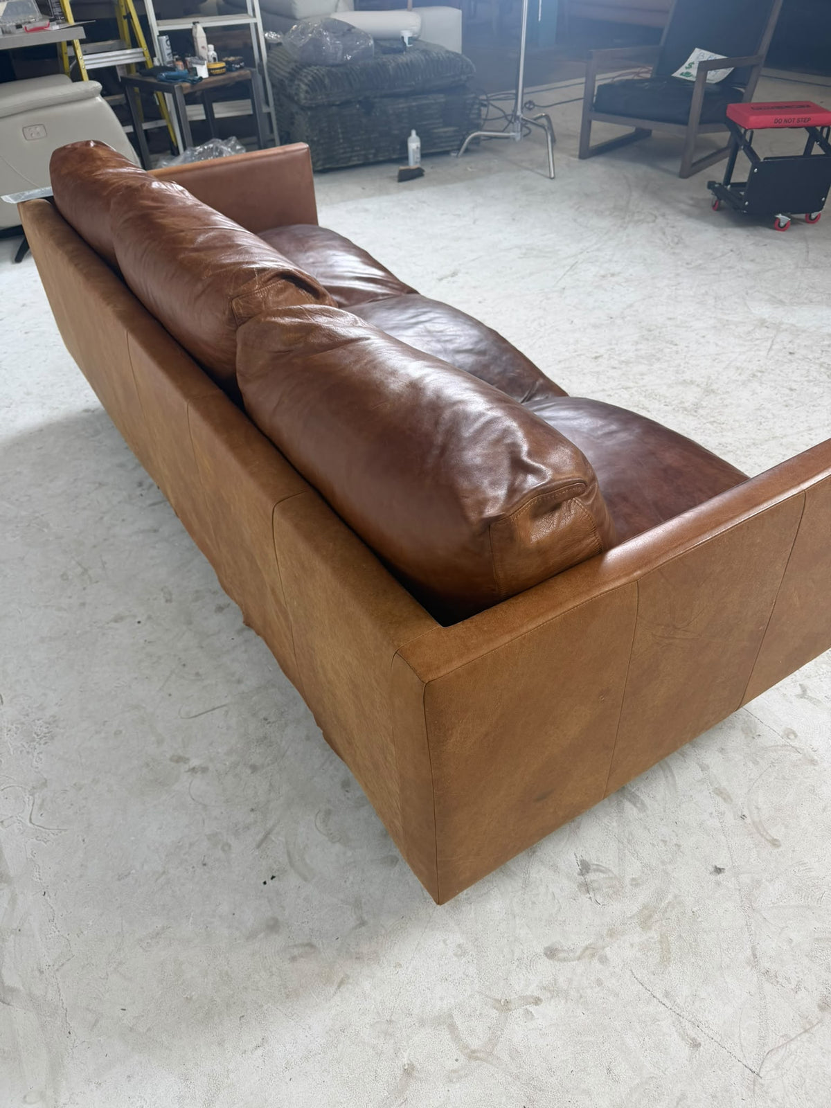 Article Nirvana Sofa. Distressed leather 3 seater couch. Delivery available