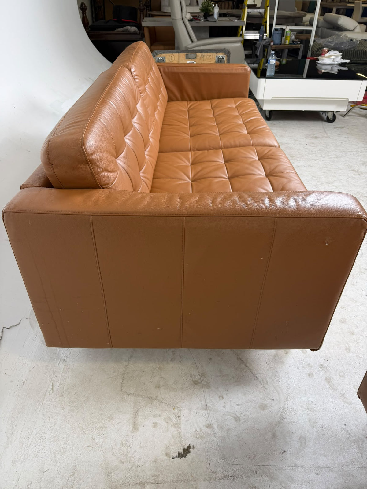 Ikea Morabo Sofa Set. 2 Cognac leather couches. Delivery available