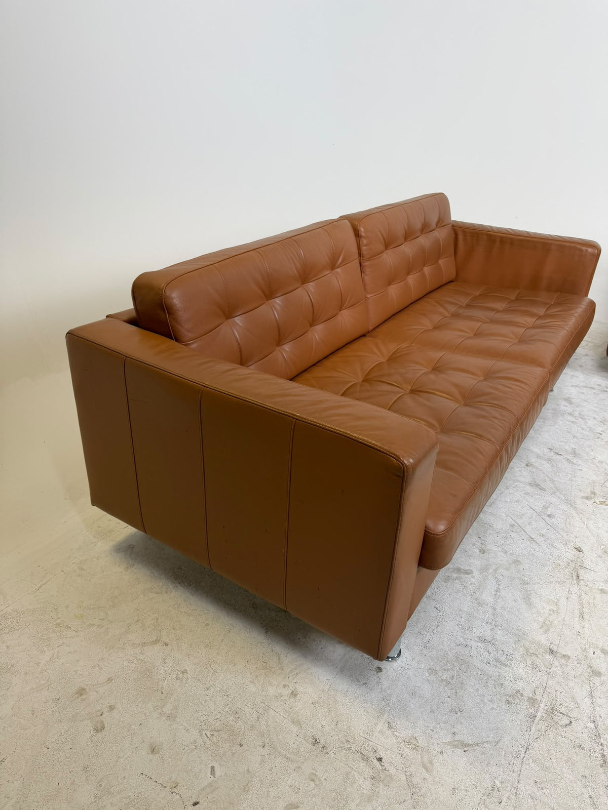 Ikea Morabo Sofa Set. 2 Cognac leather couches. Delivery available