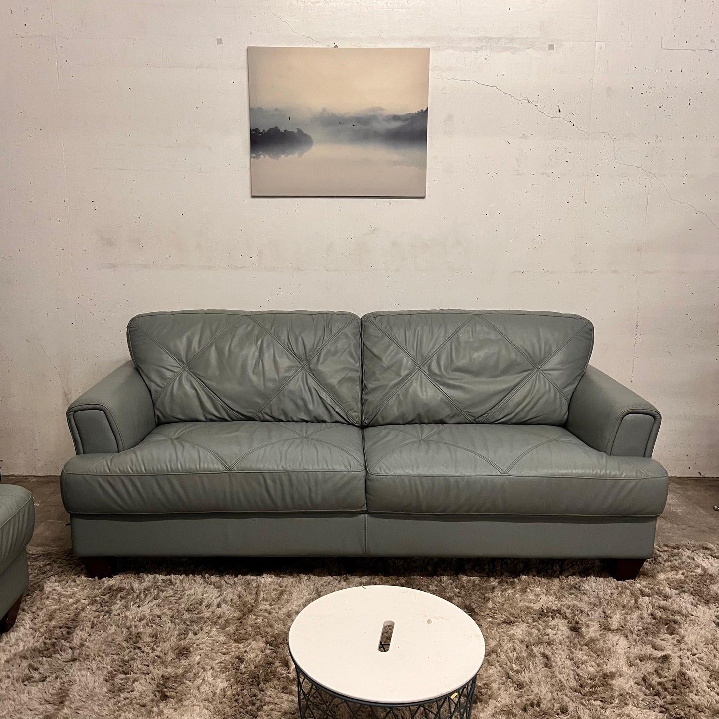 Chateau D'ax leather Sofa and loveseat set.