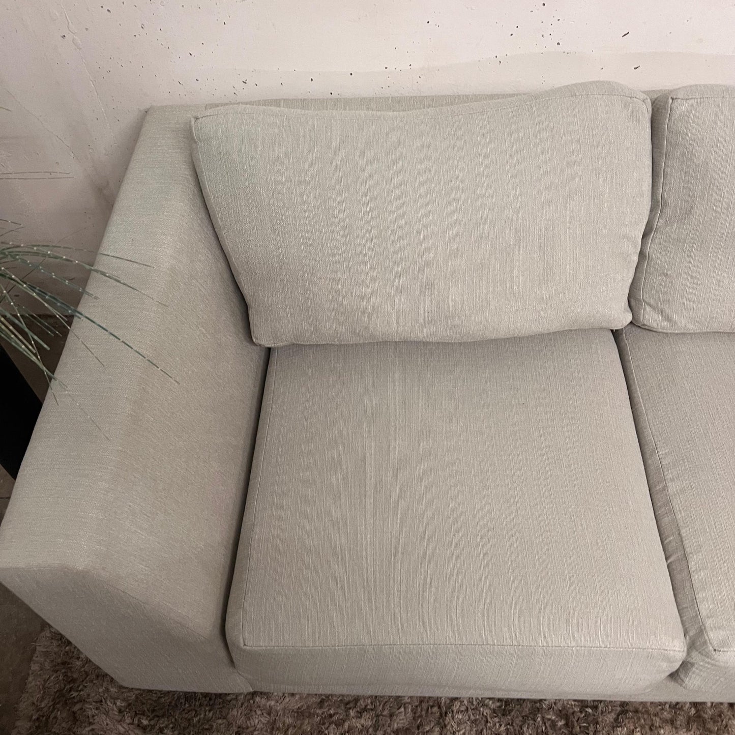 Stylus custom made sectional. L shaped sofa couch.