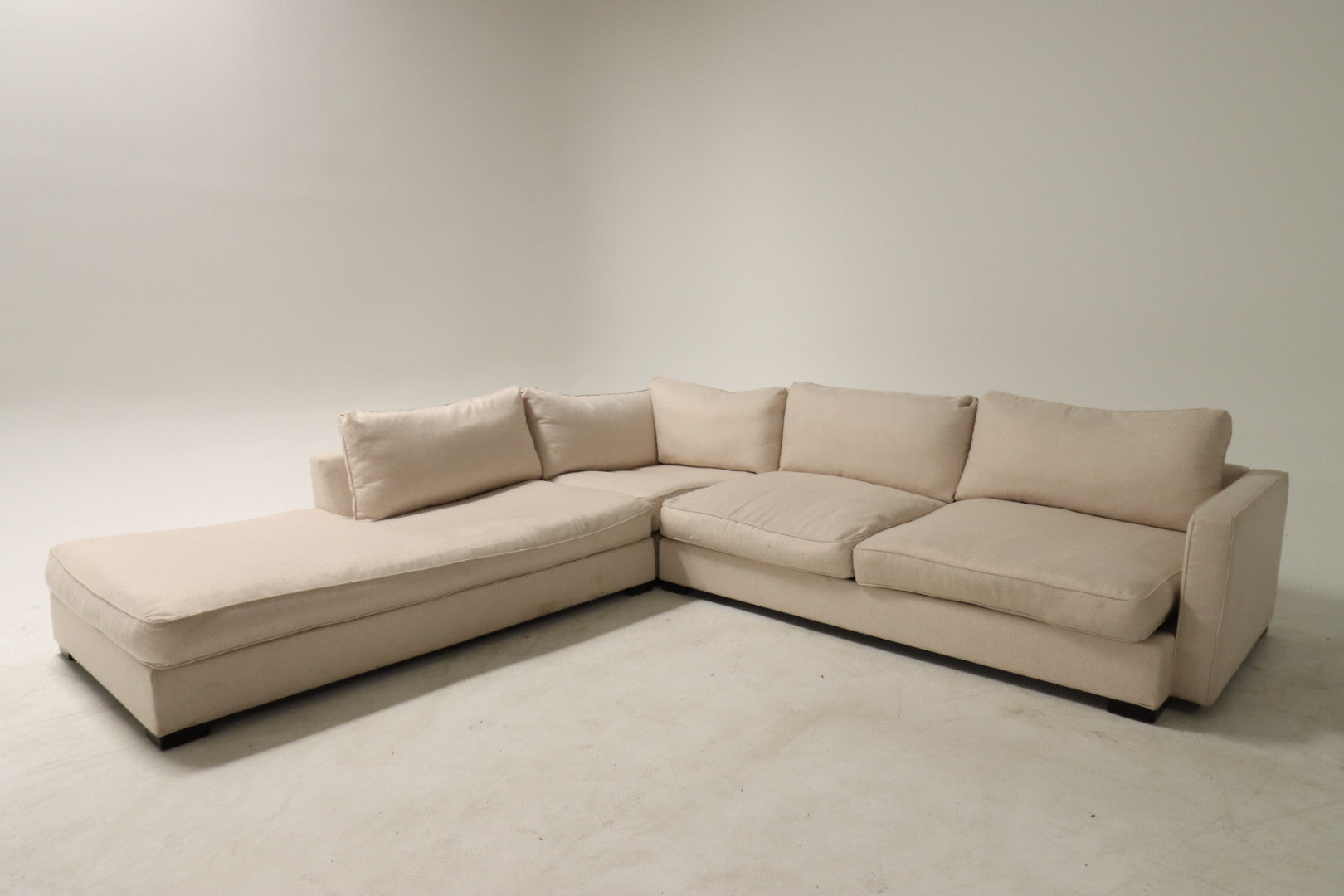 Custom made sectional. Giant L shaped sofa couch.
