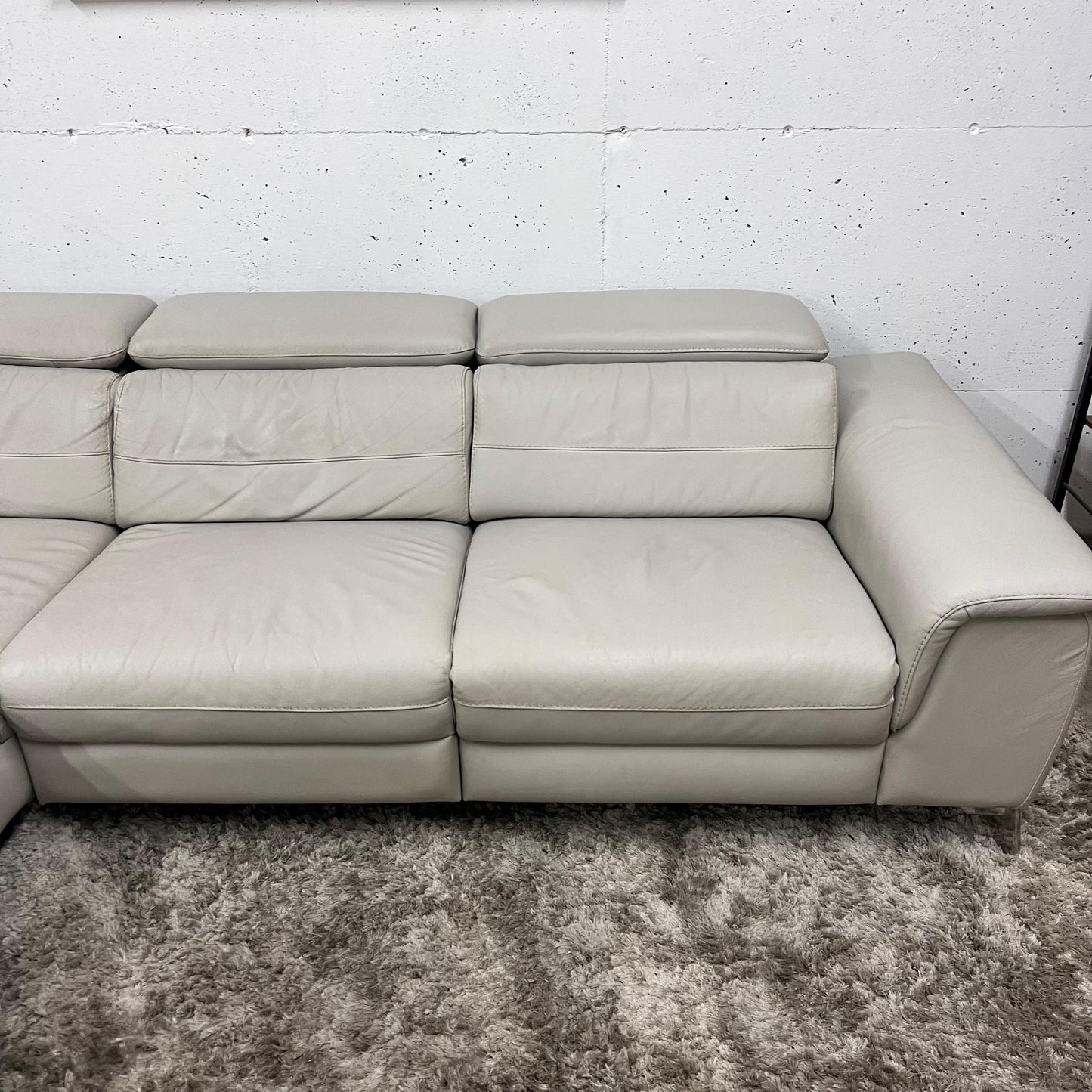 Scan design power reclining sectional.