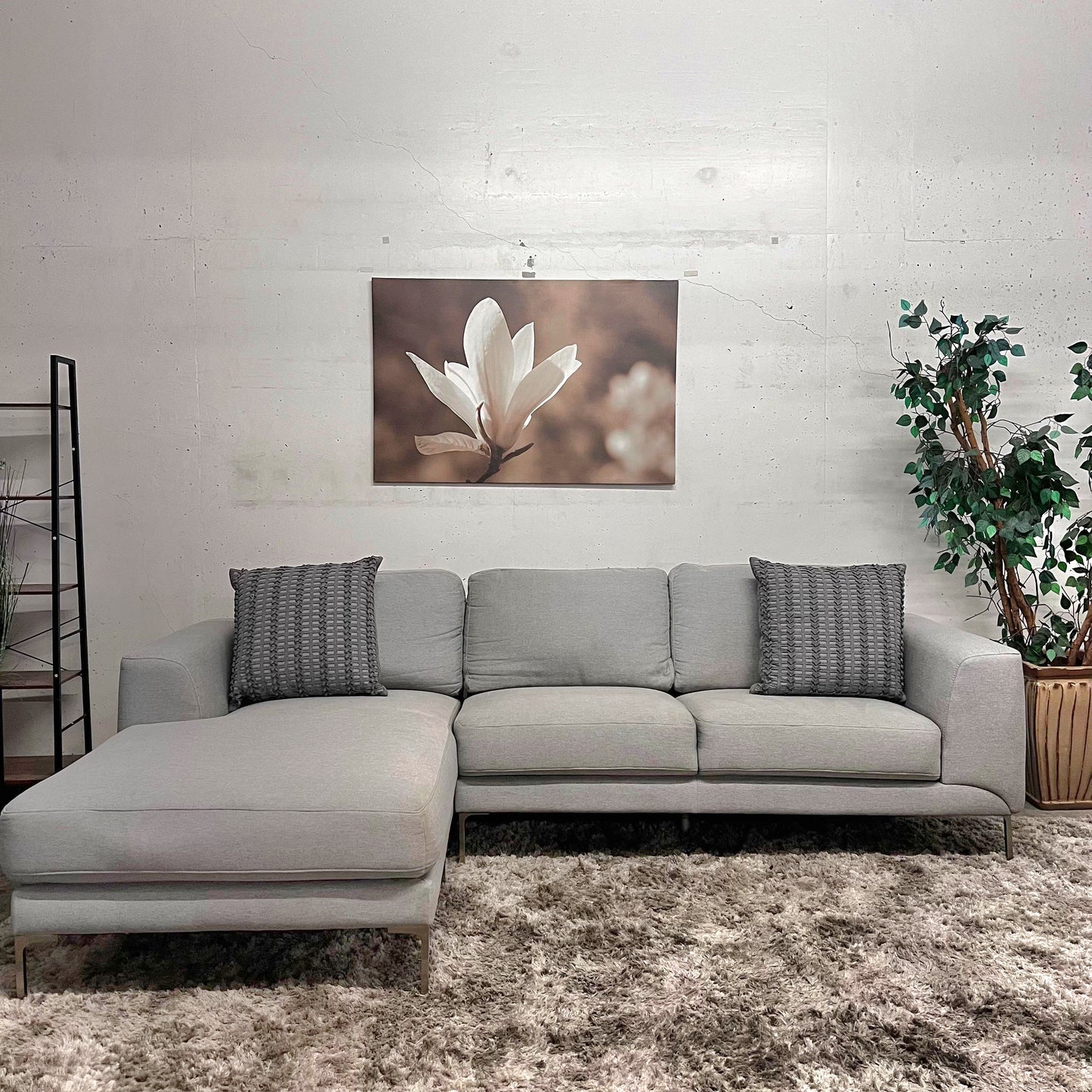 Fabric Sectional. 2 piece L shaped sofa