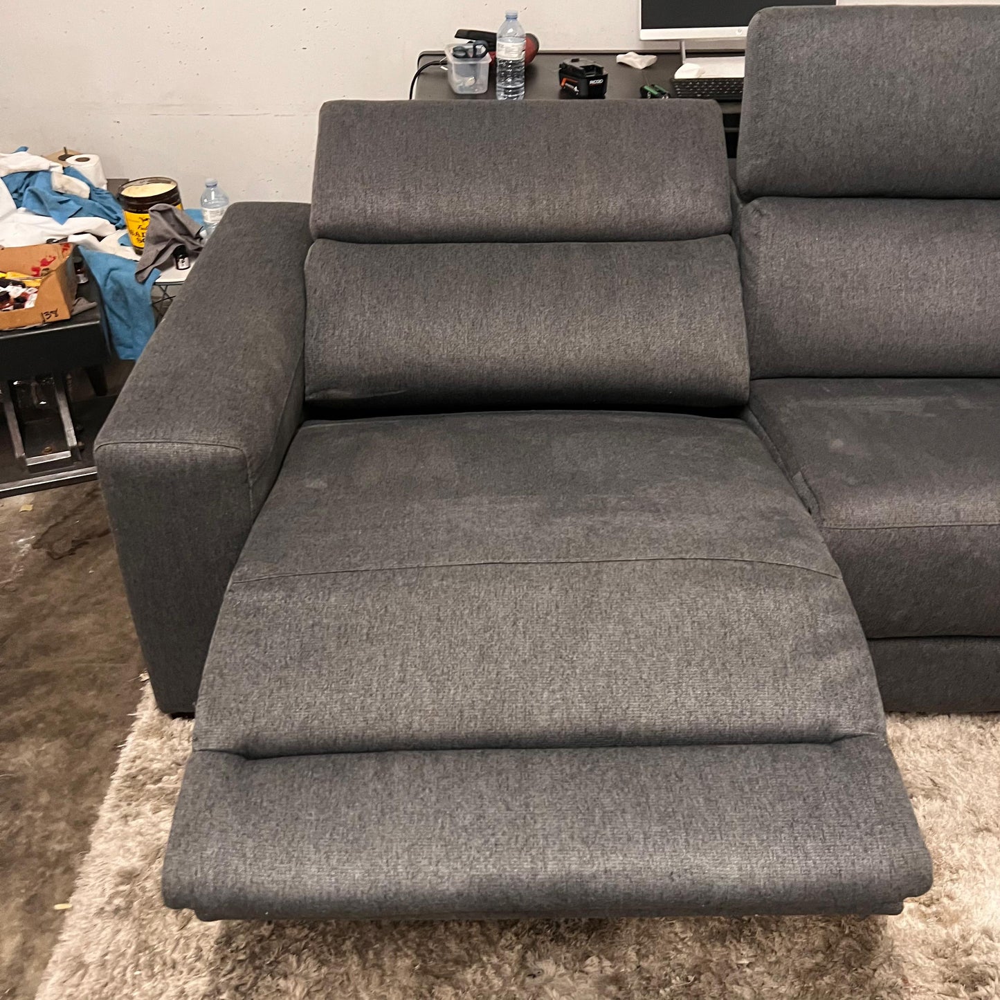 Power reclining sectional.