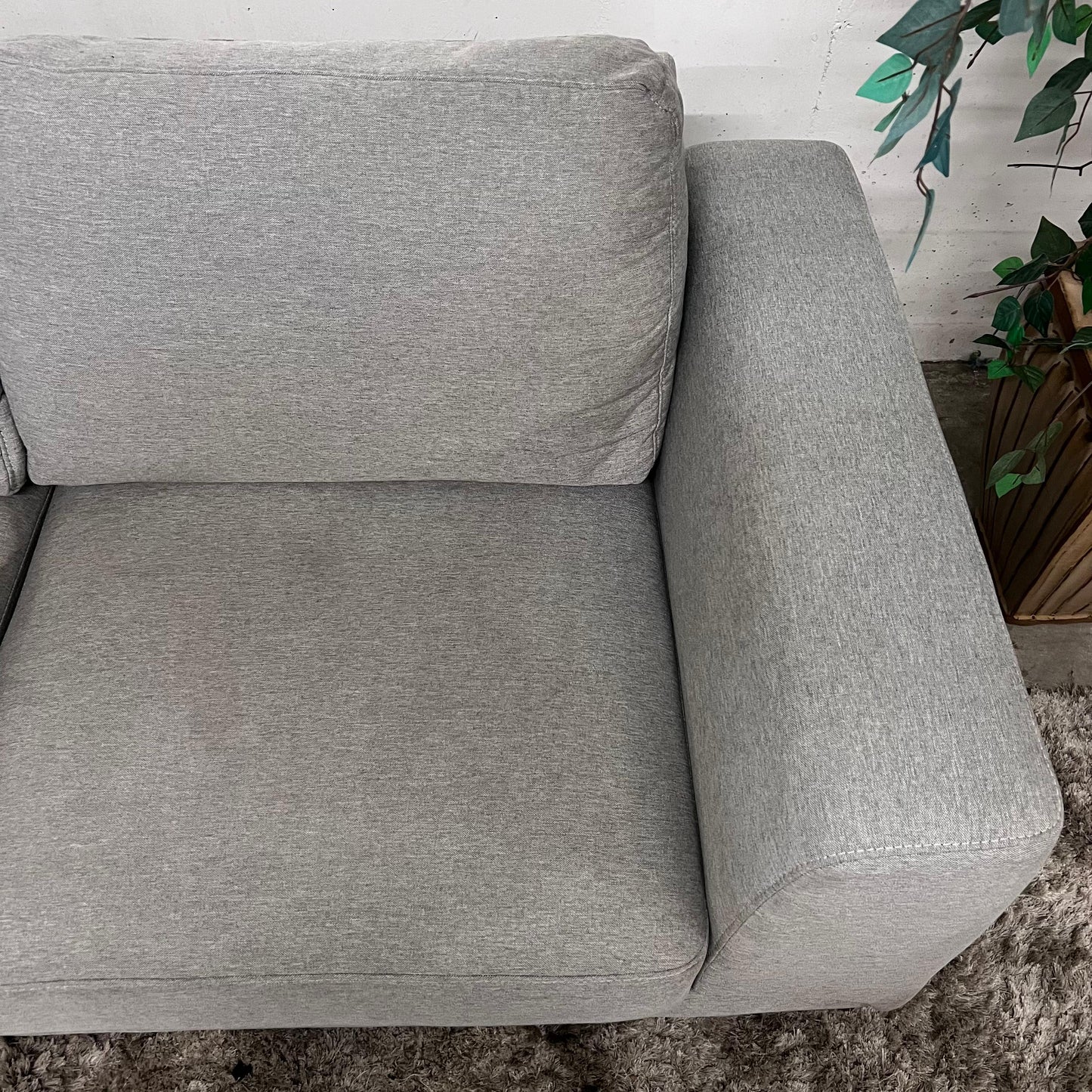 Fabric Sectional. 2 piece L shaped sofa