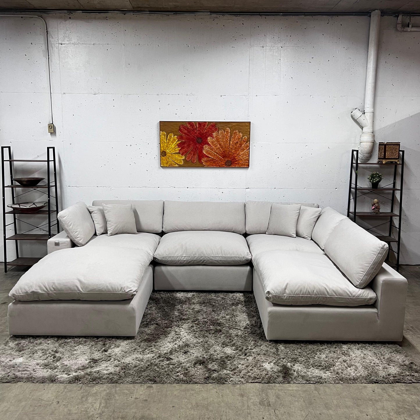 Bnib CasaBella Haylee cloud sectional. Modular L shaped sofa couch