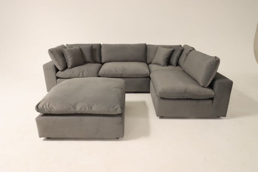 Bnib 5 piece Cloud sectional. Modular down filled sofa couch