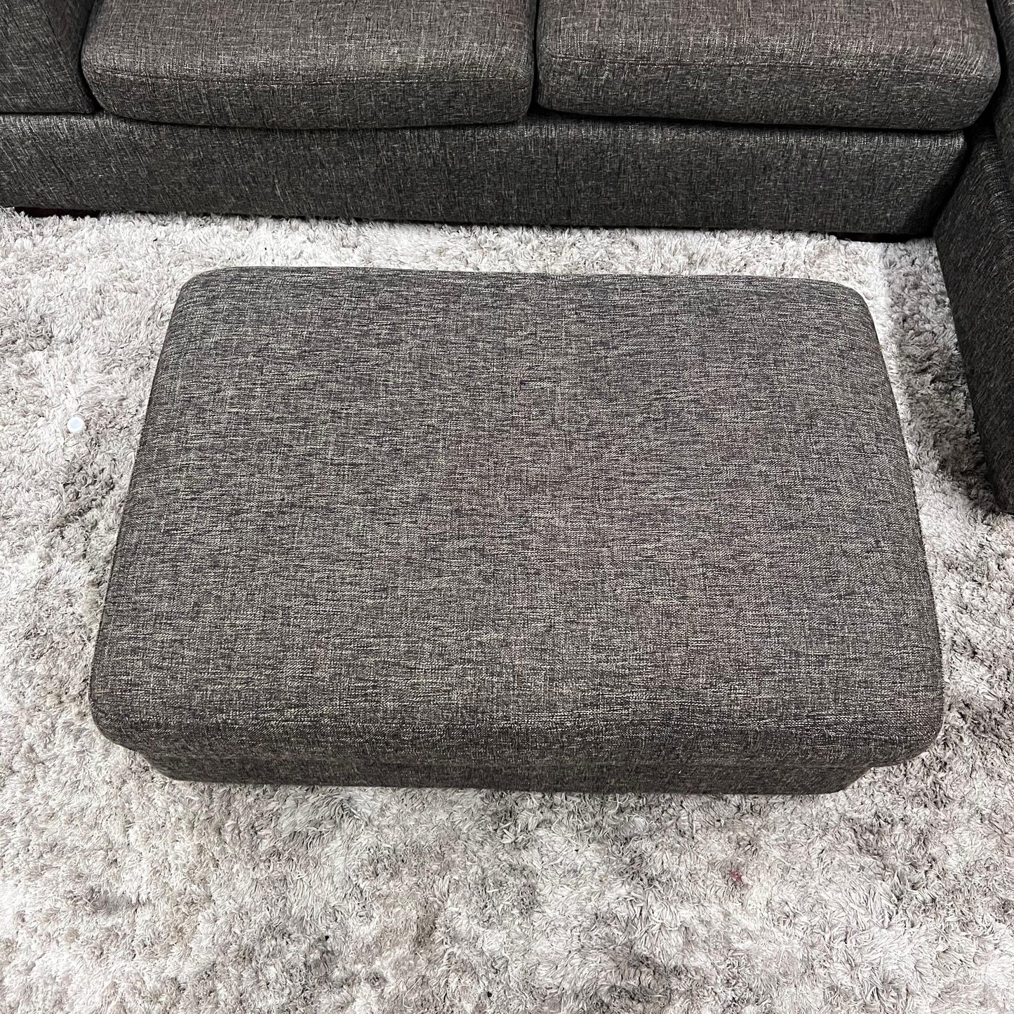 Cozy sectional with matching ottoman