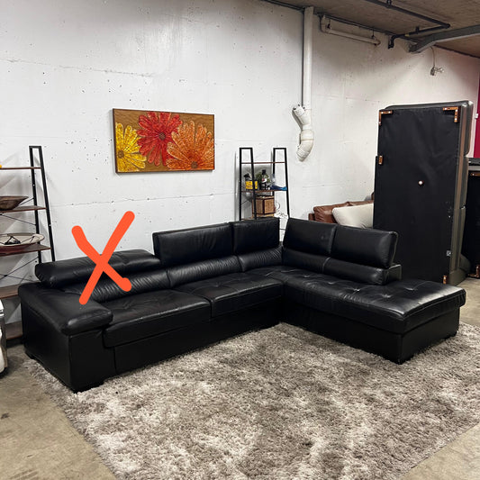 Scan design leather sectional