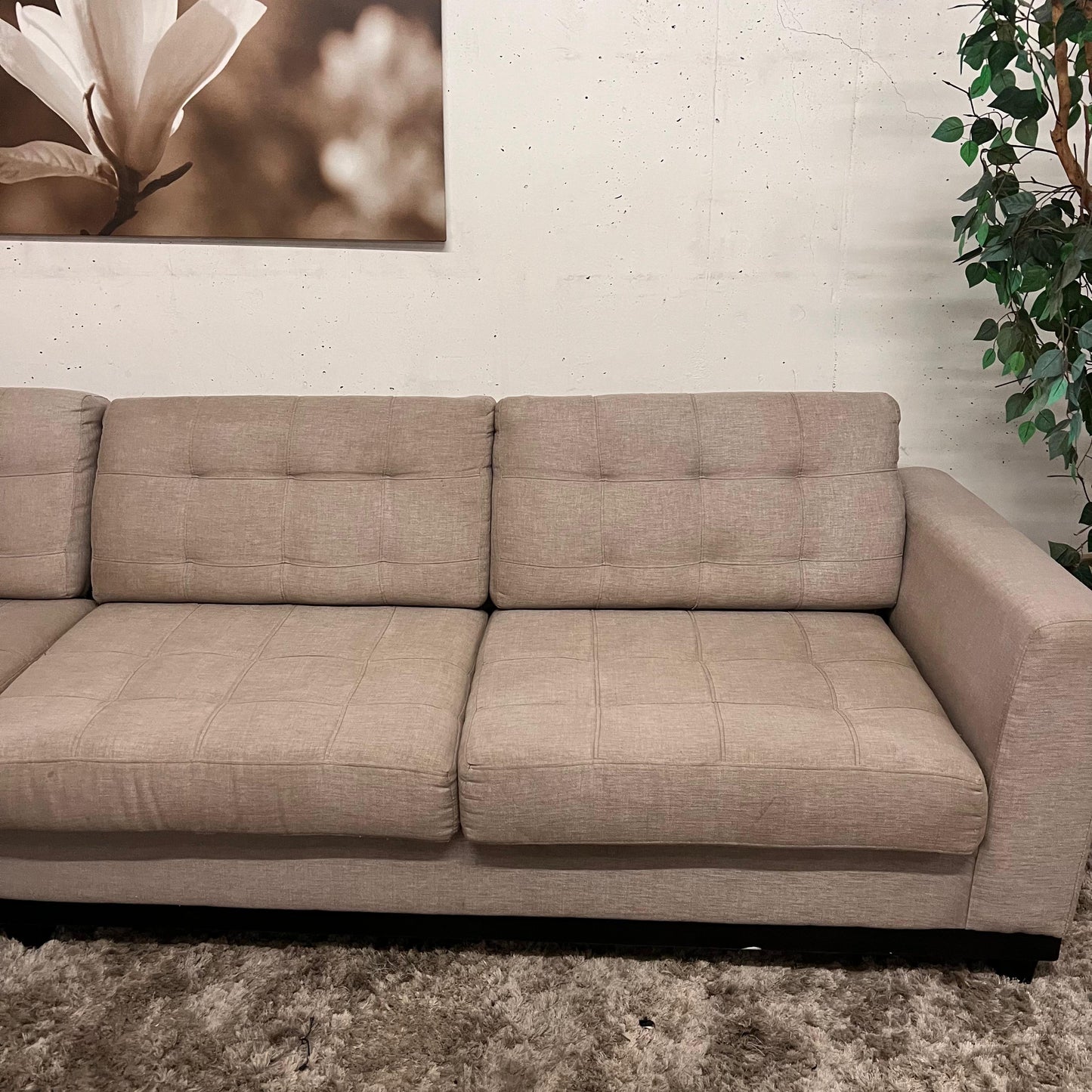 Fabricca sectional. Italian L shaped sofa couch.